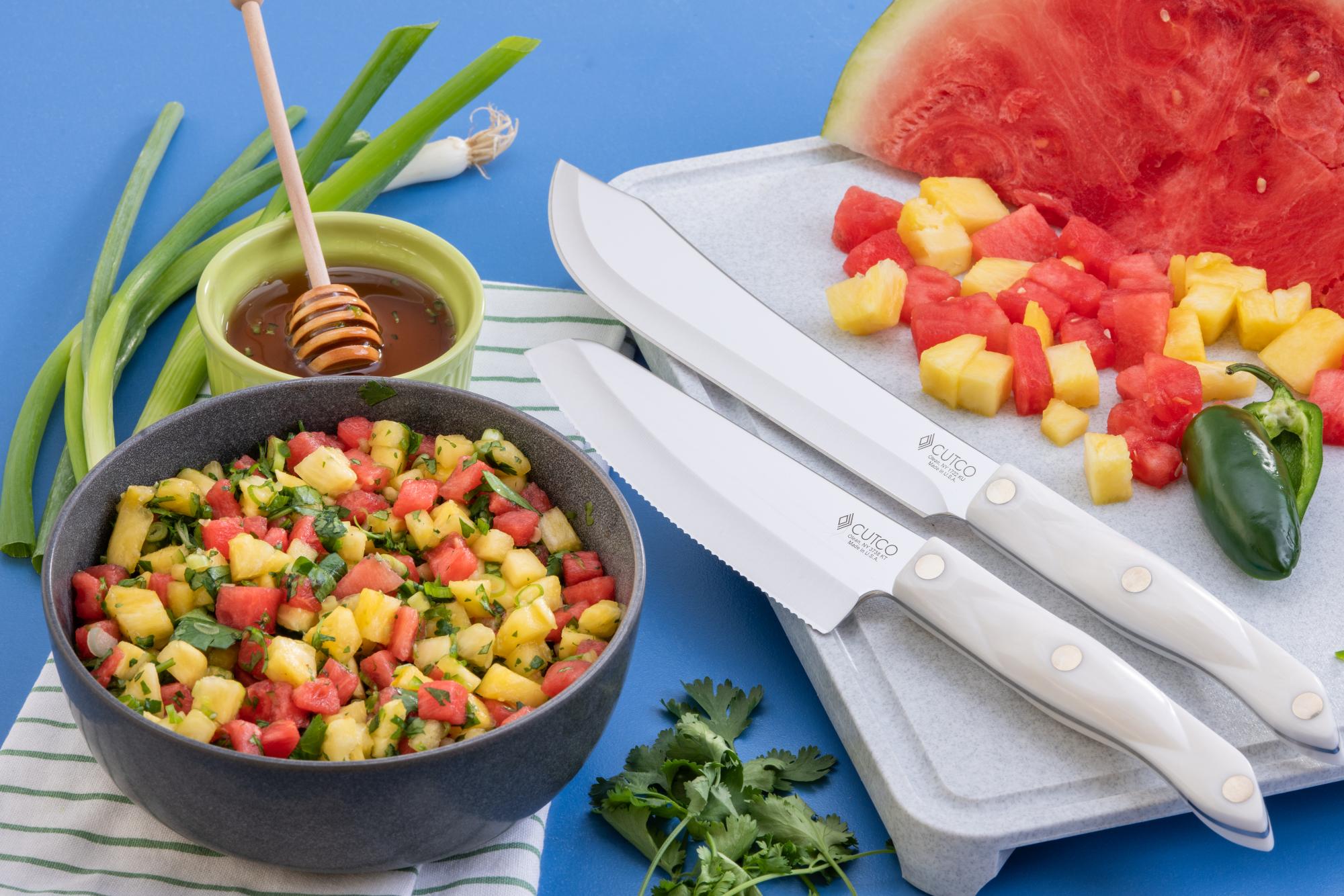 Watermelon Pineapple and Cilantro Salsa