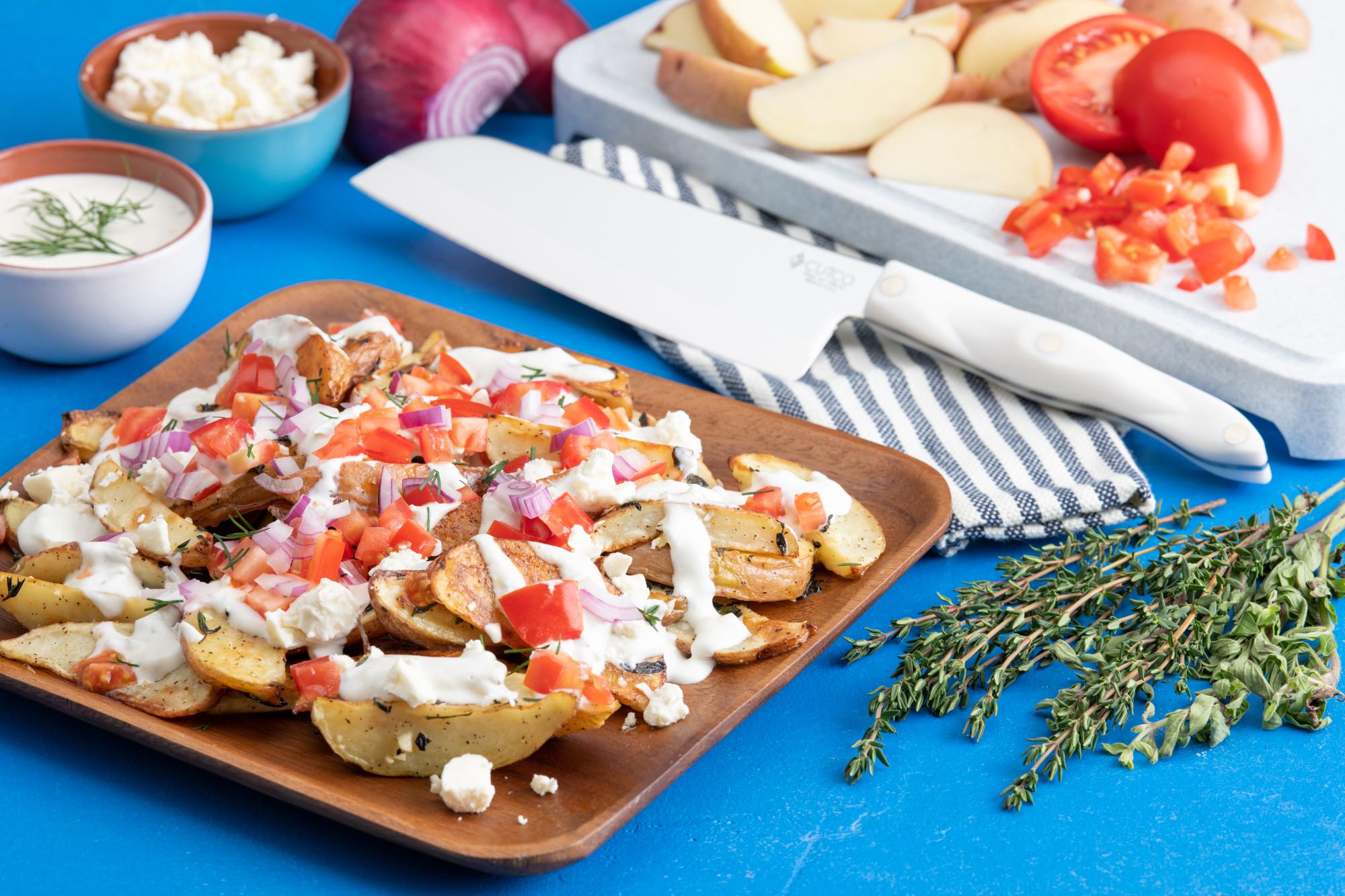 Tzatziki Greek Red Potato Fries