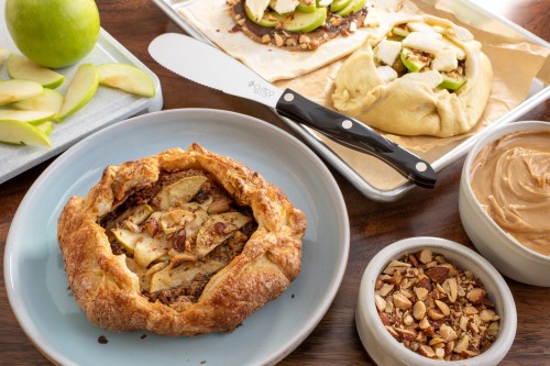 Apple and Almond Butter Puff Pastry Tarts