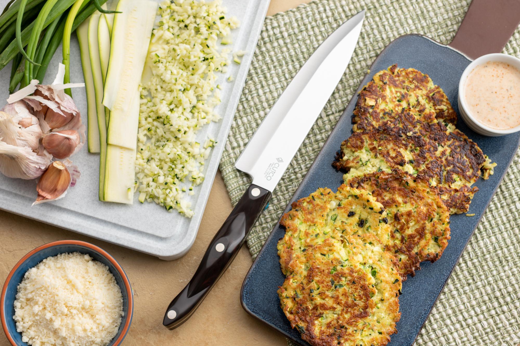 Fried Zucchini Cakes With Ricotta and Parmesan Cheese