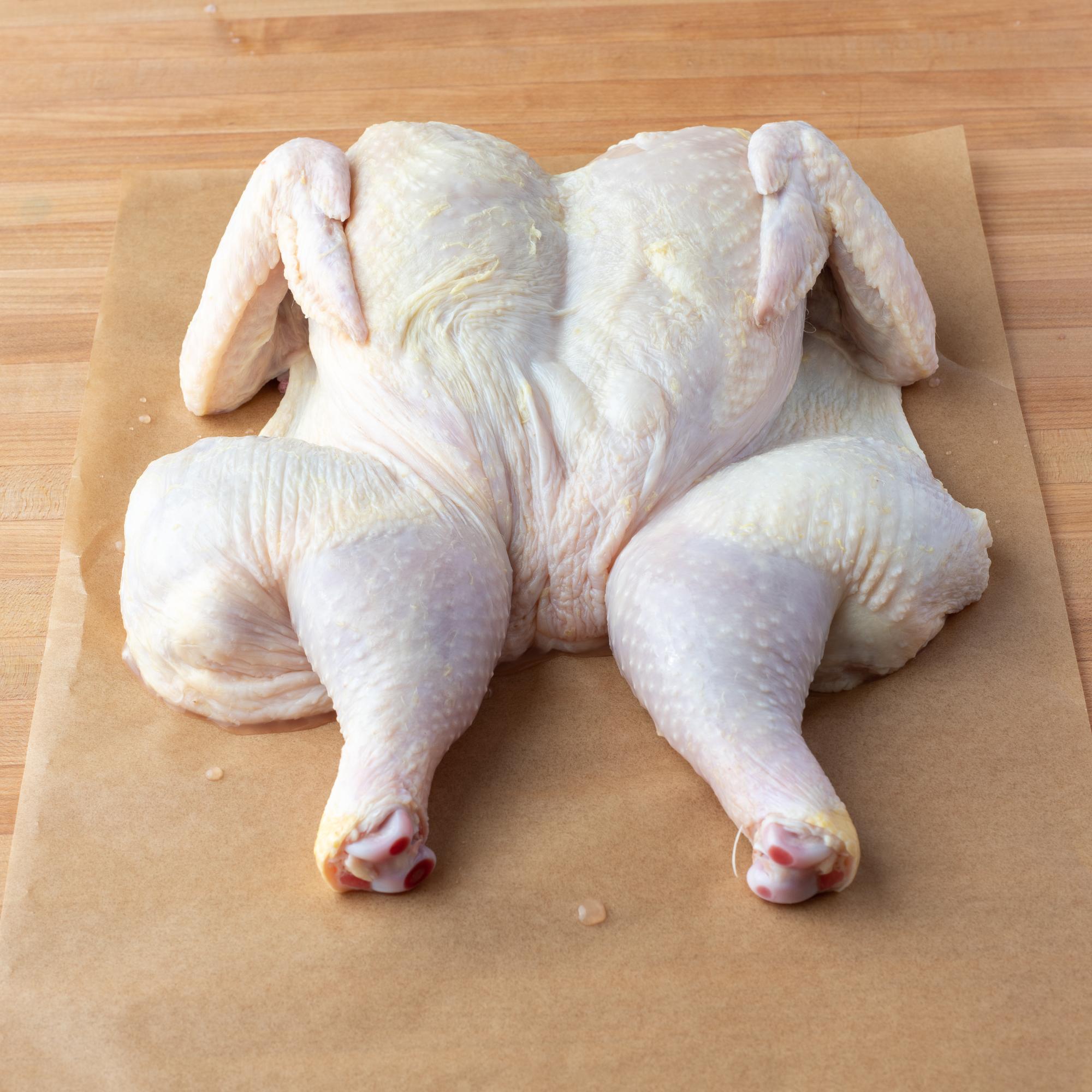 Spatchcocked chicken.