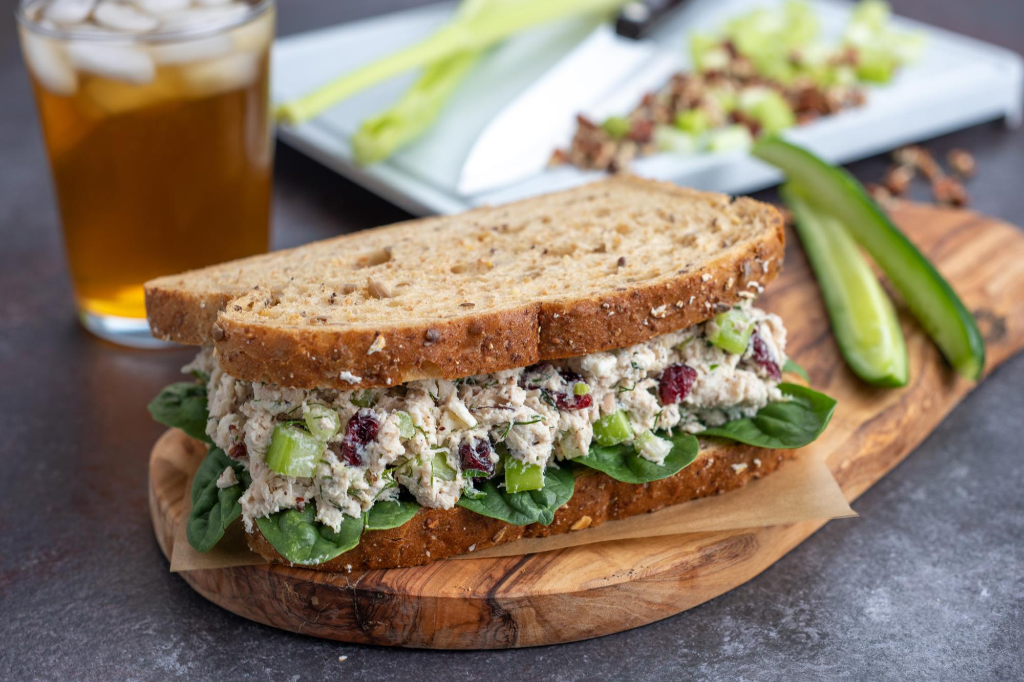 Creamy Rotisserie Chicken Salad With Dill and Cranberries