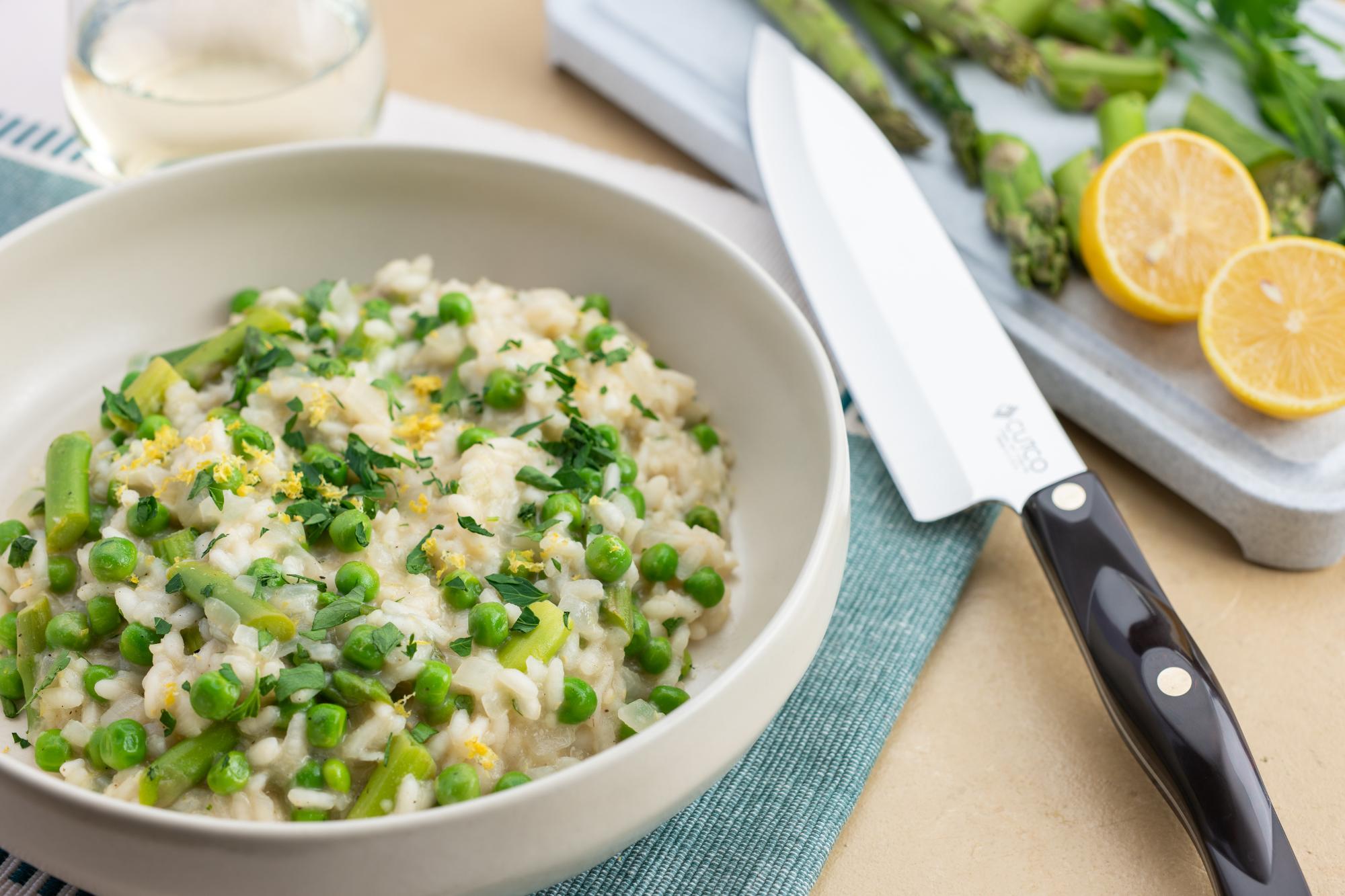 Spring Risotto With Lemon, Asparagus and Peas