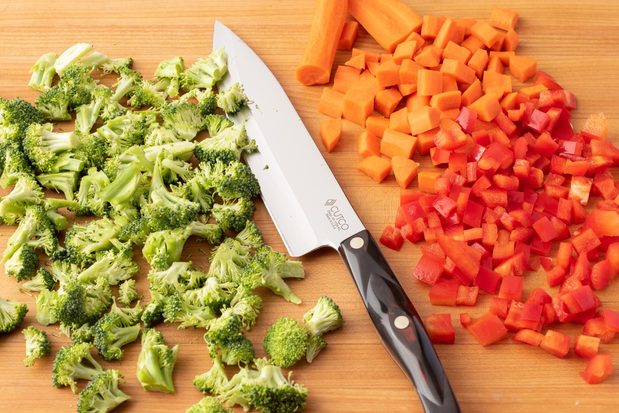 The Petite Chef is perfect for the carrots, red pepper and broccoli.