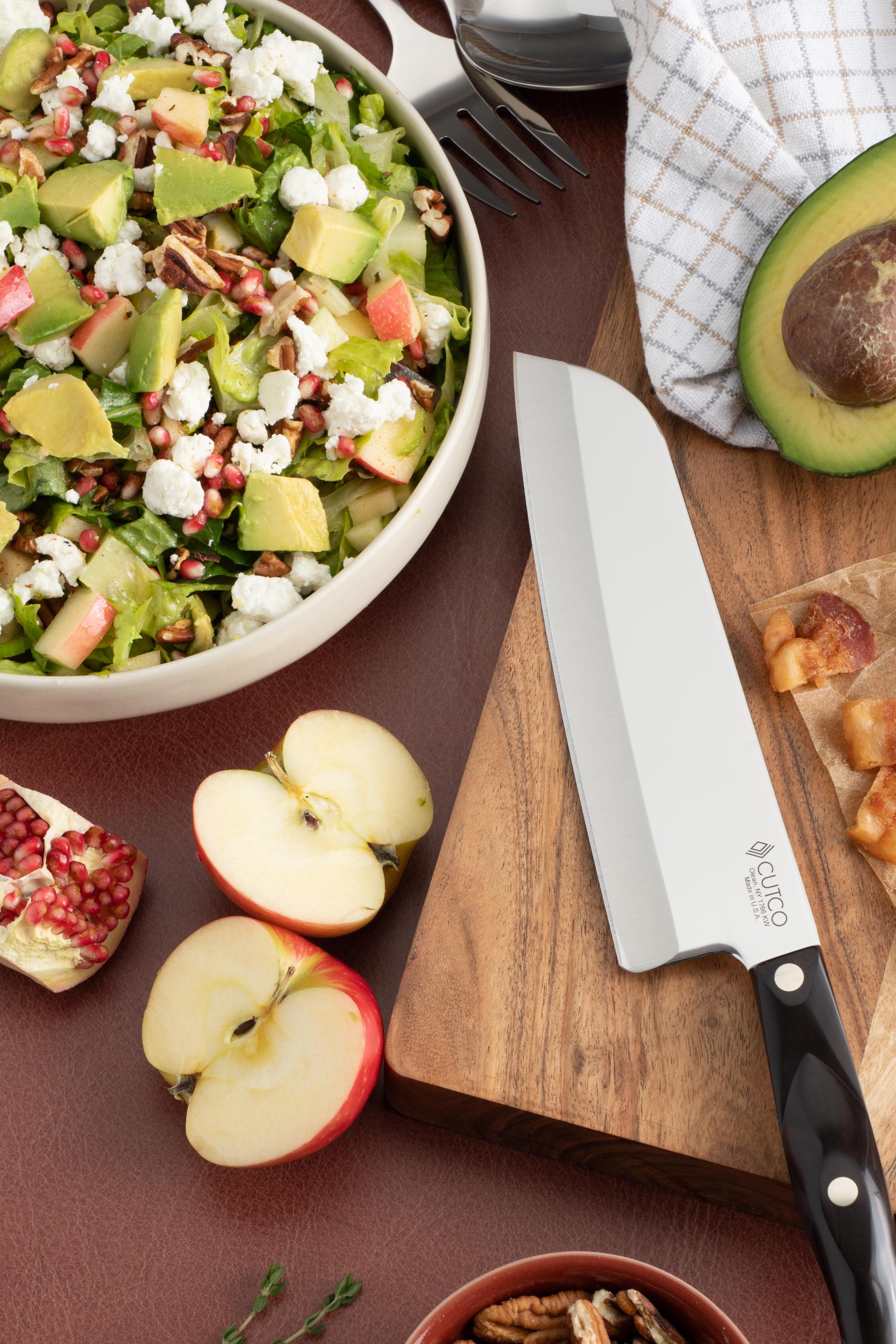 Fall Chopped Salad of Apples, Pecans and Goat Cheese