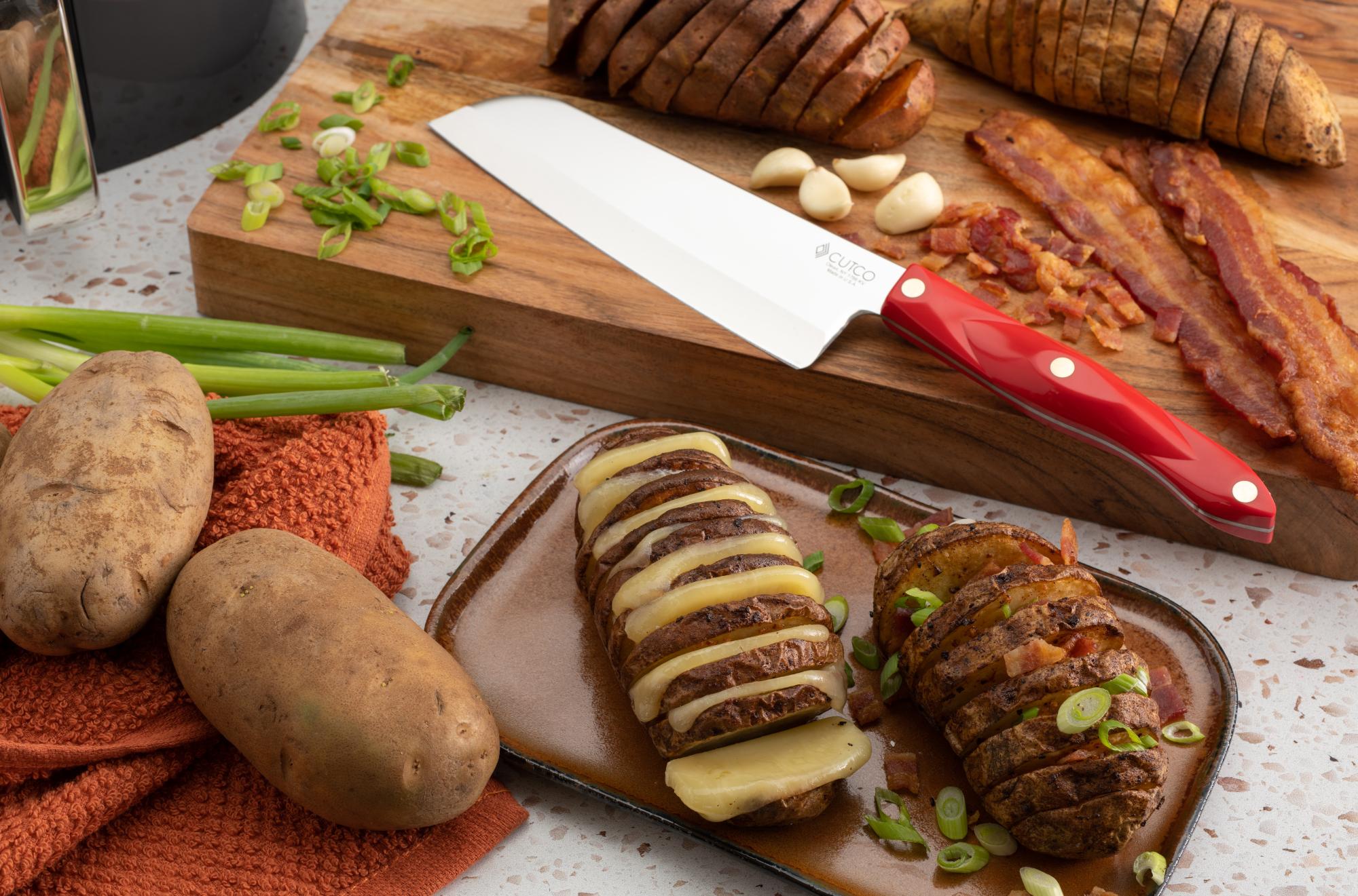 Air Fryer Hasselback Potatoes