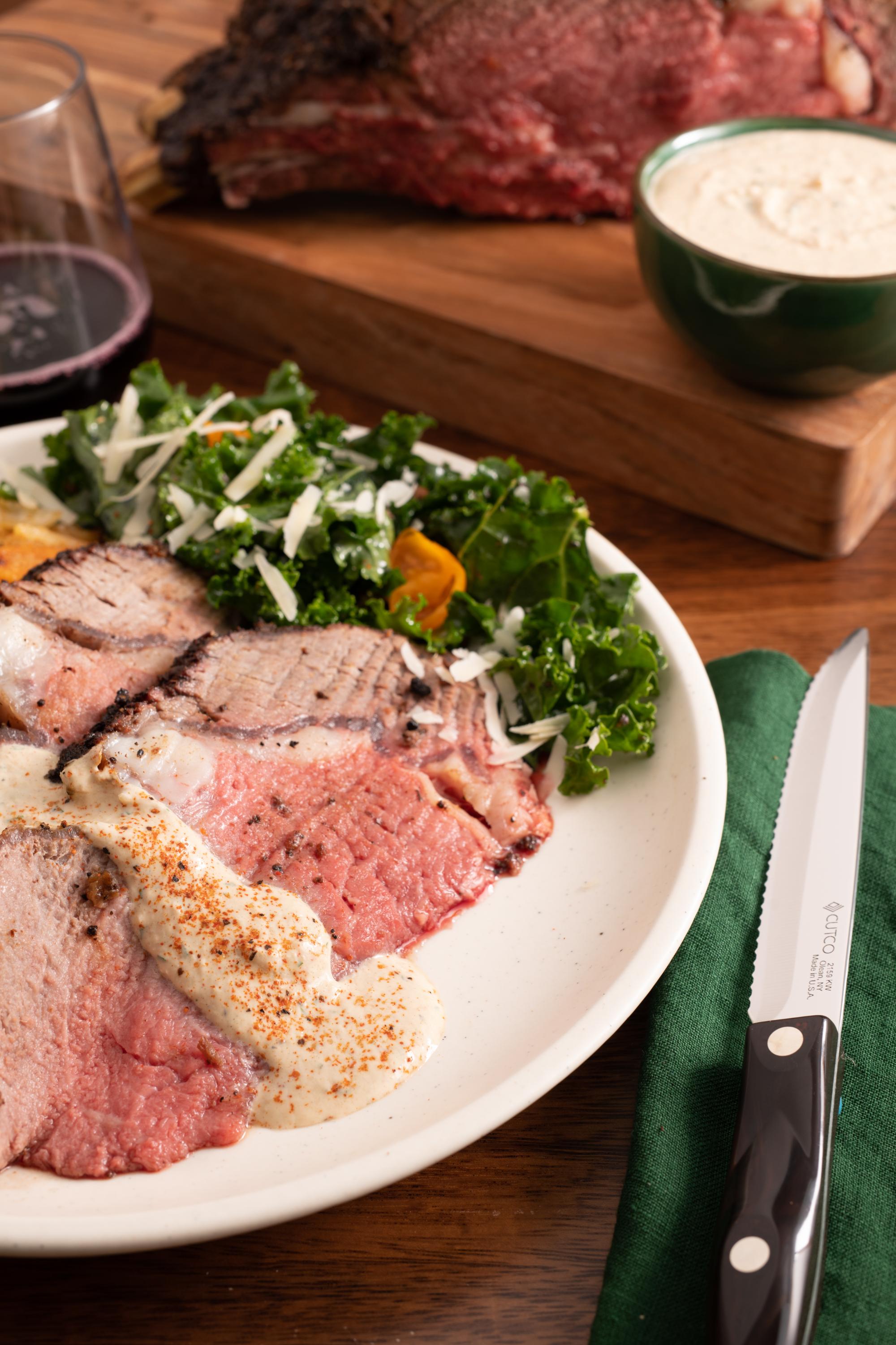 Porcini Pepper Crusted Standing Rib Roast