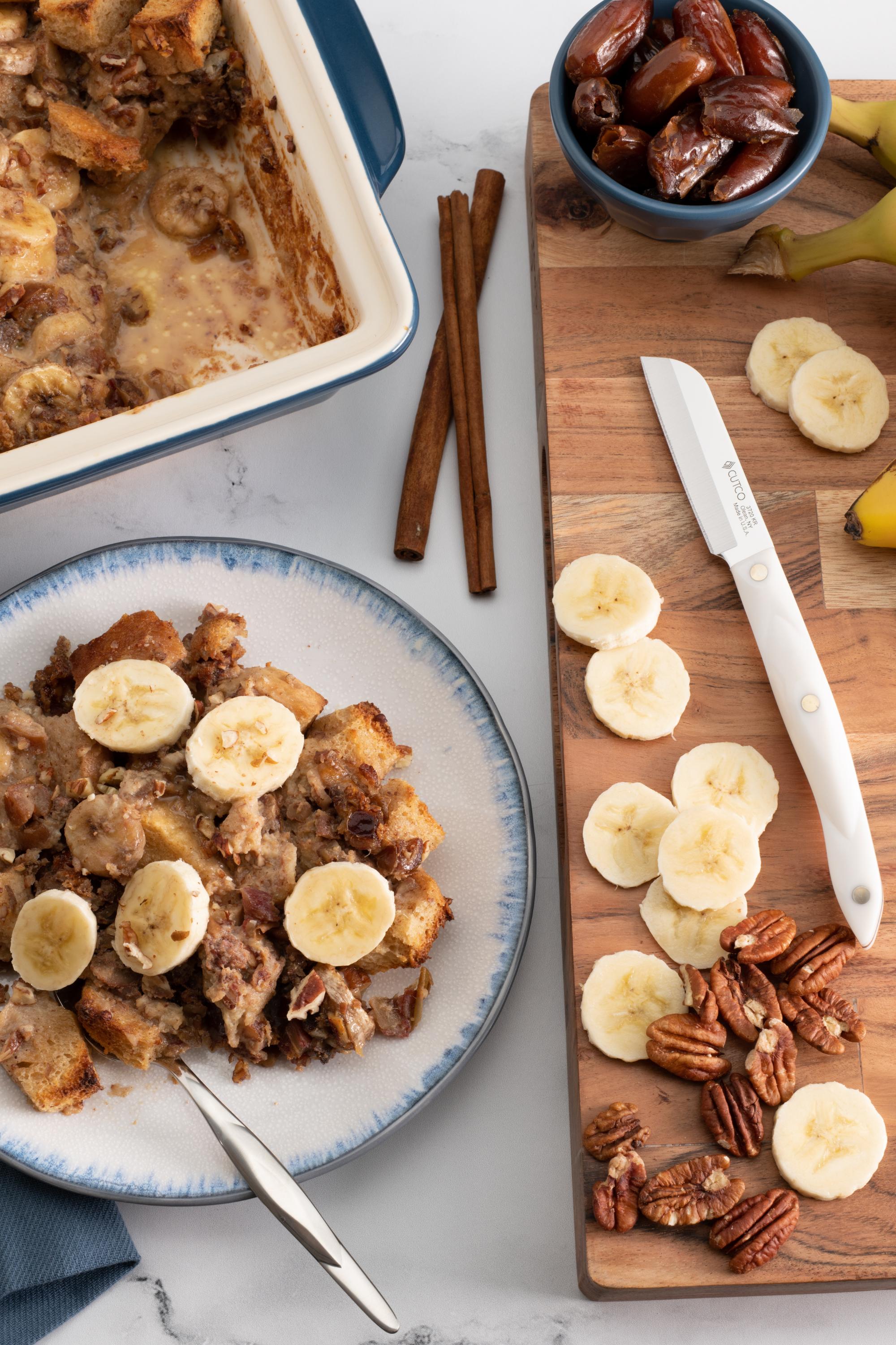 banana-bread-pudding-with-pecans-and-caramel-sauce