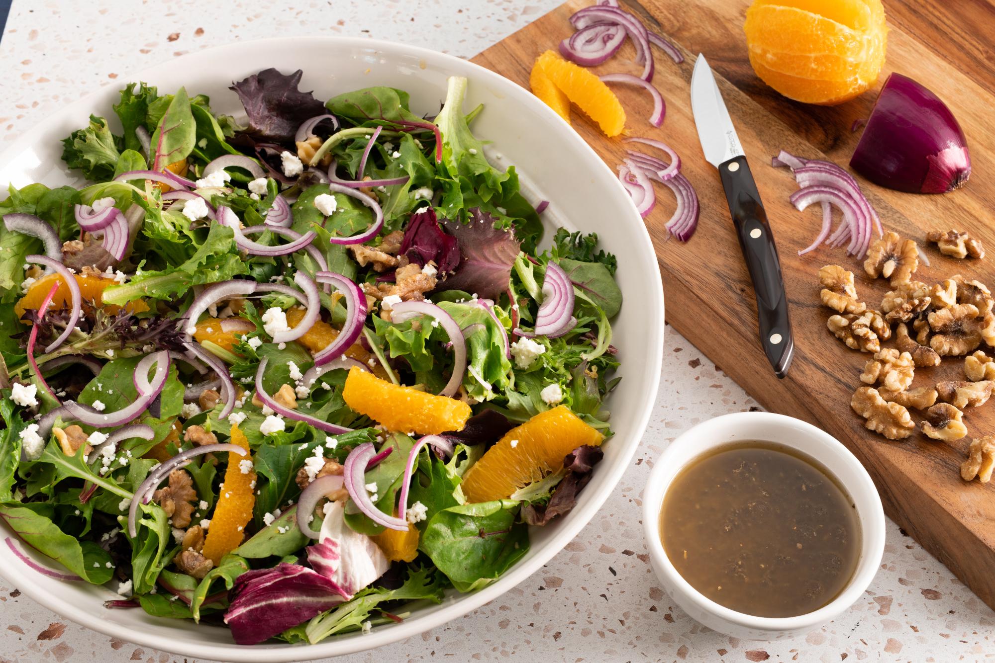 All Green Salad with Citrus Vinaigrette Recipe