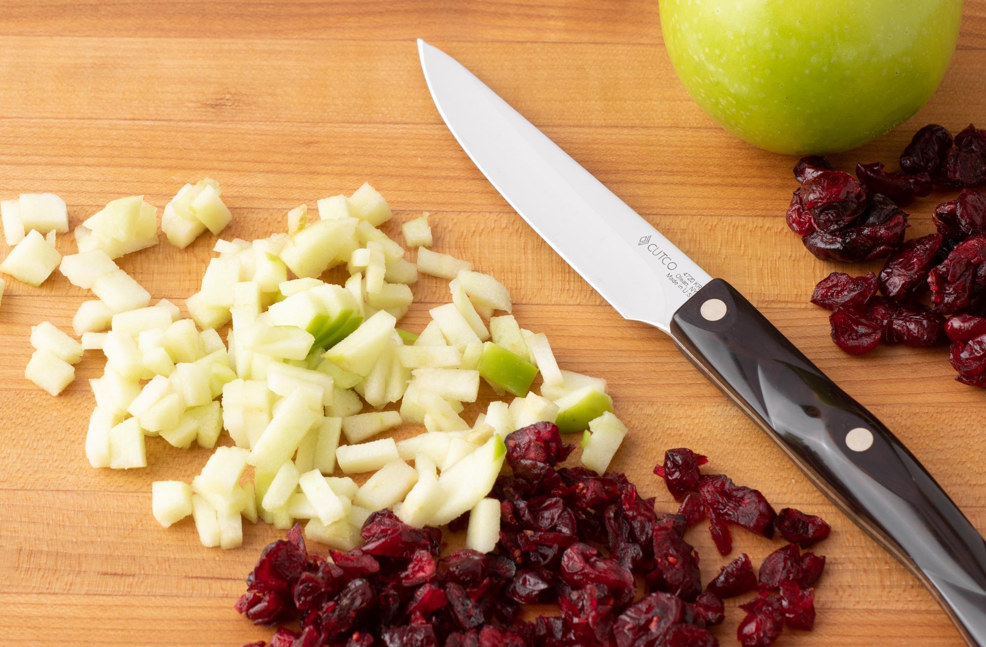 Dice the fruit with a Gourmet Paring Knife.