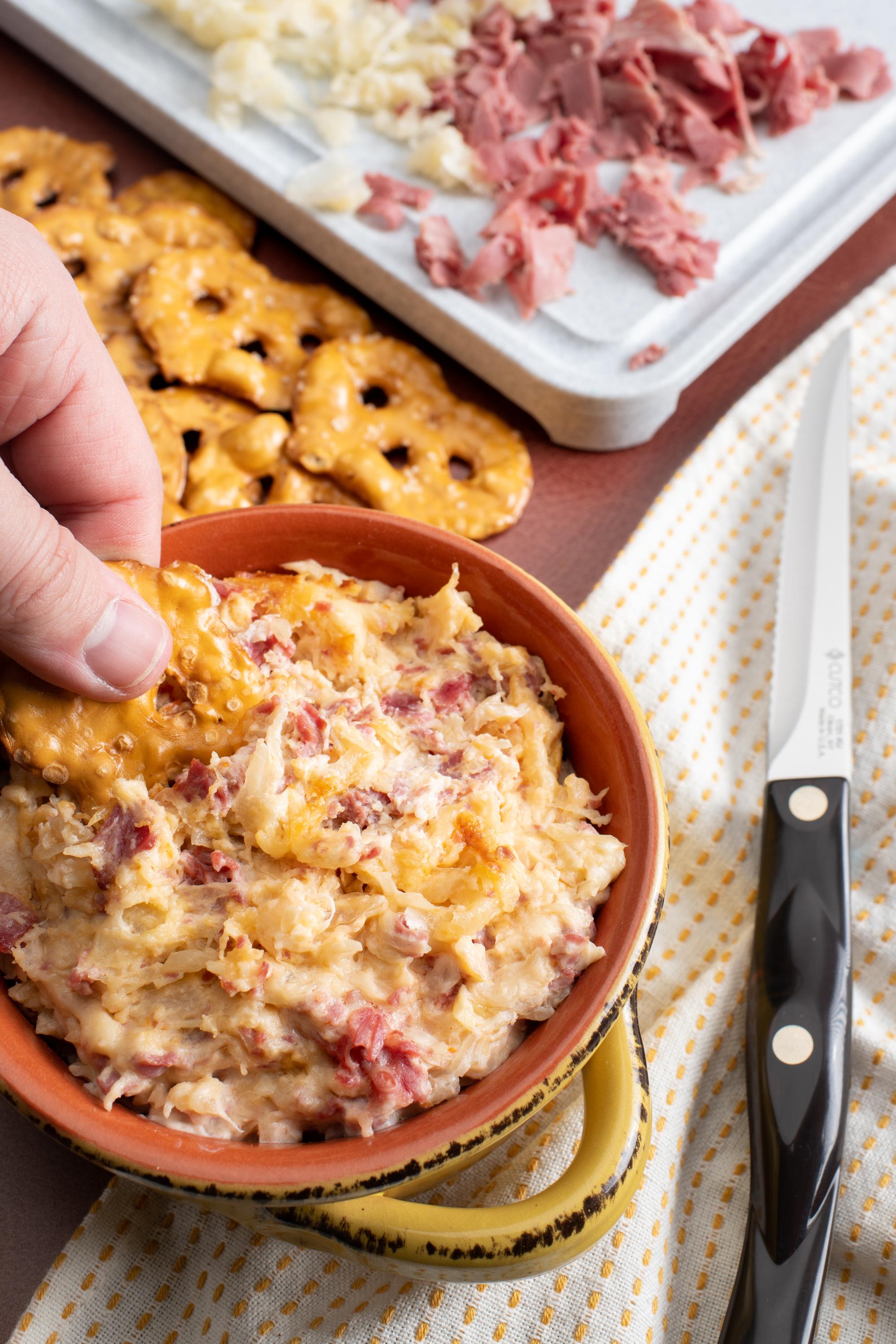 Easy Reuben Dip in a Slow Cooker