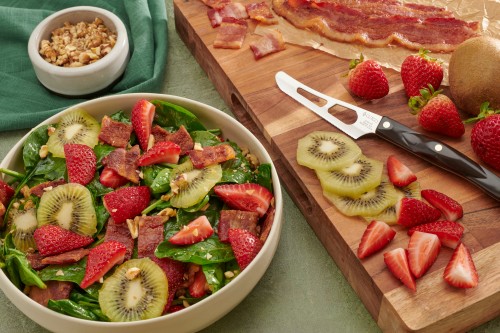 Strawberry, Kiwi and Spinach Salad