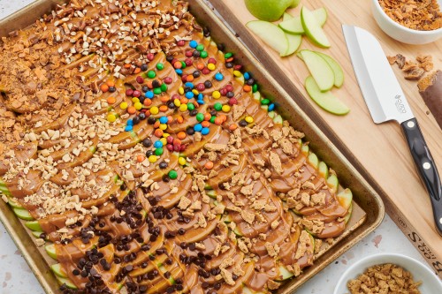 Sheet Pan Caramel Apples With Six Toppings