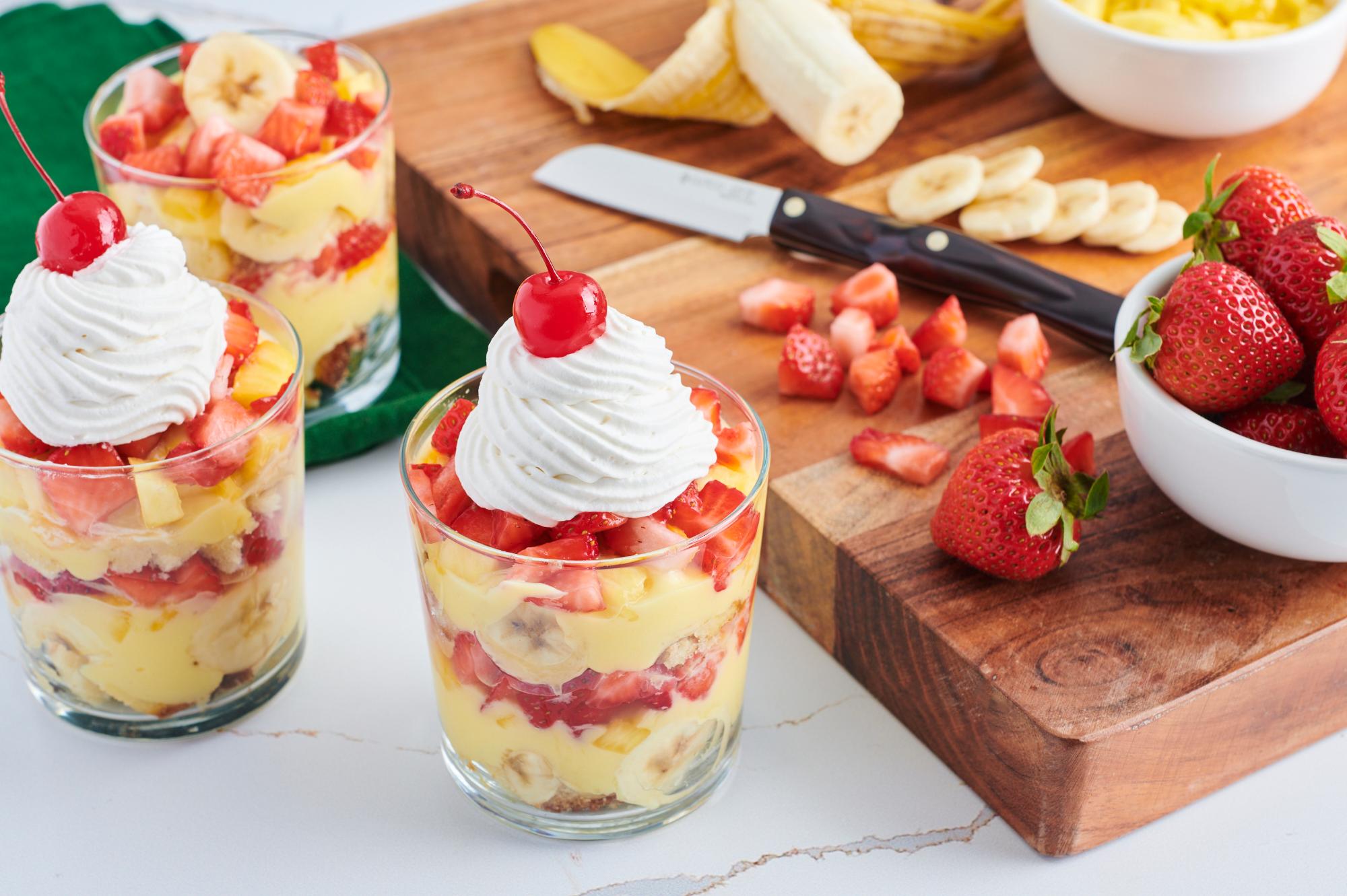 Banana Split Trifles