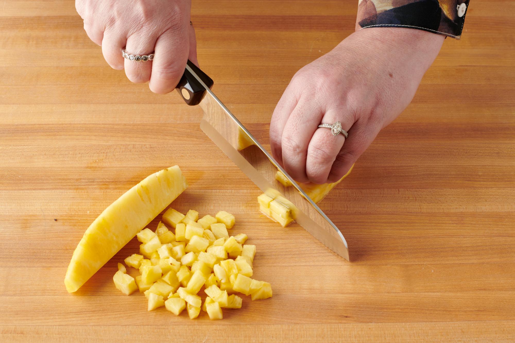 Dicing Pineapple with a Hardy Slicer