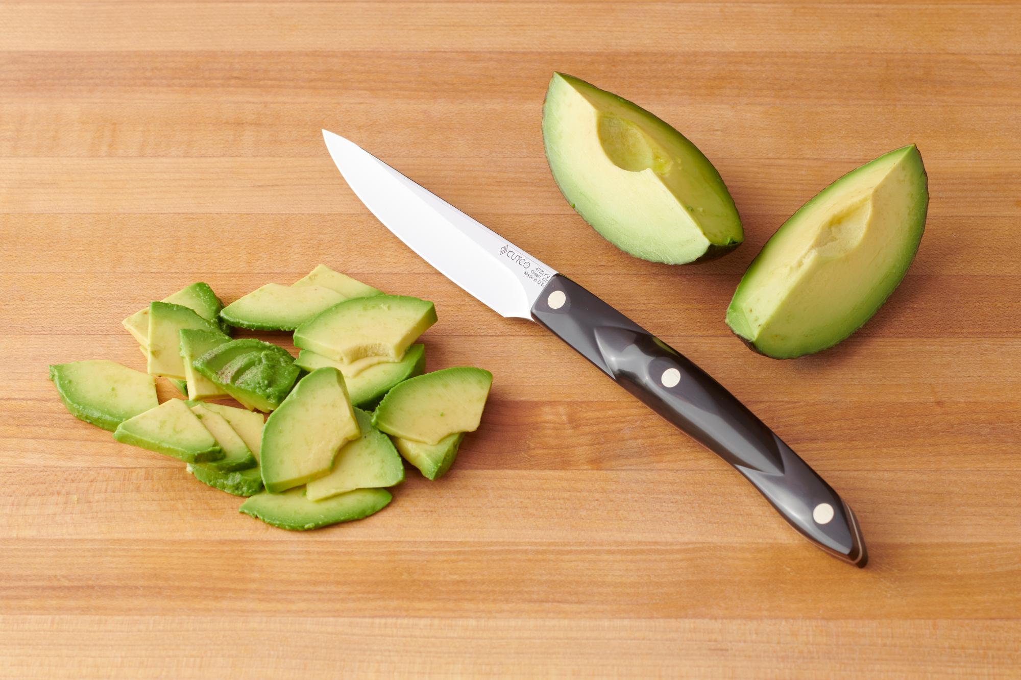 Avocado with a Gourmet Paring Knife.