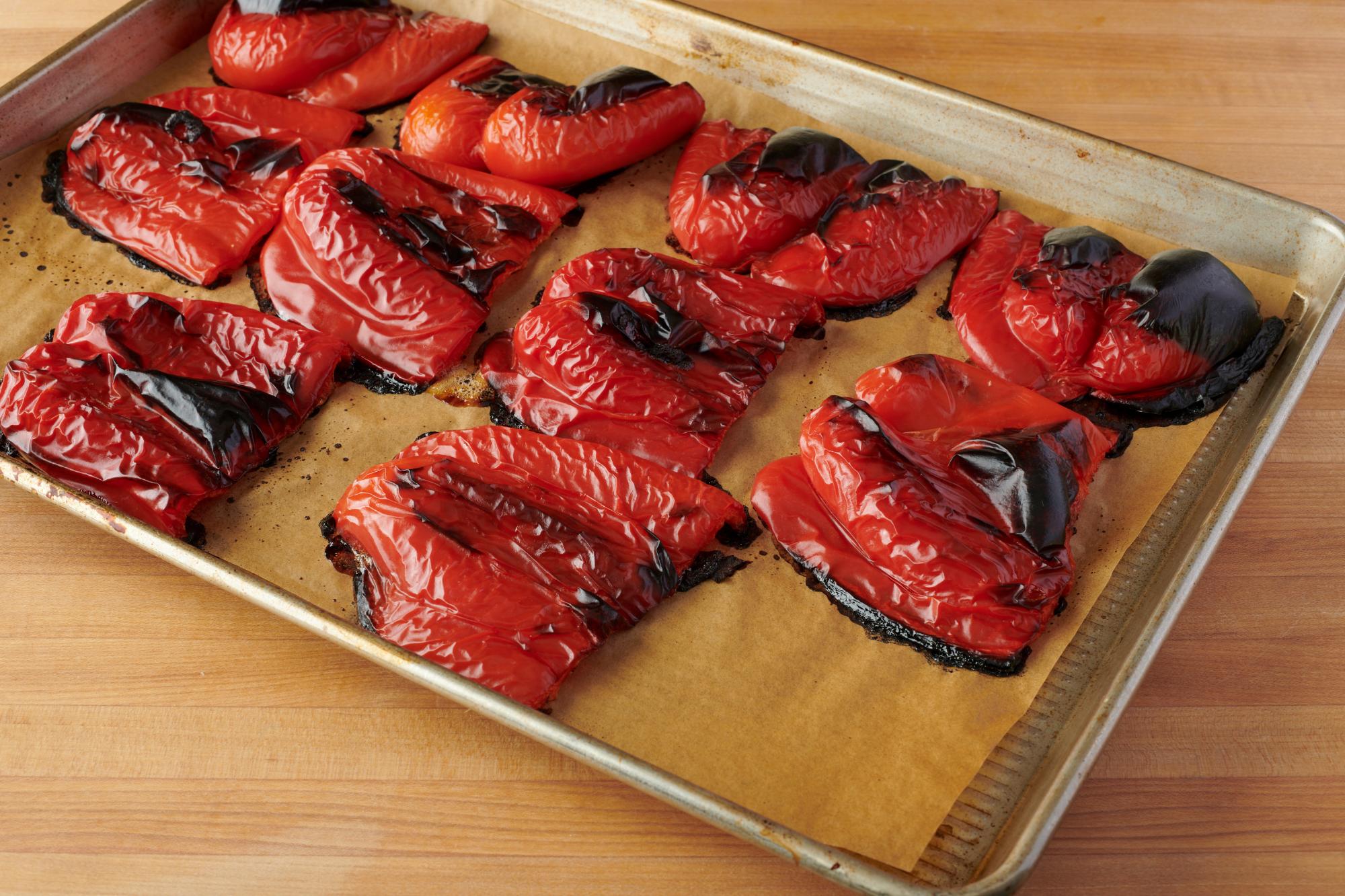 Roasted the red pepper.
