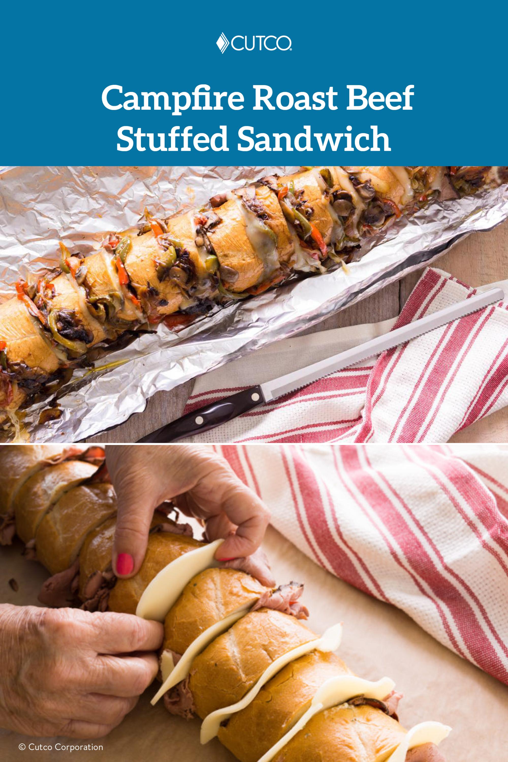 Campfire Roast Beef Stuffed Sandwich