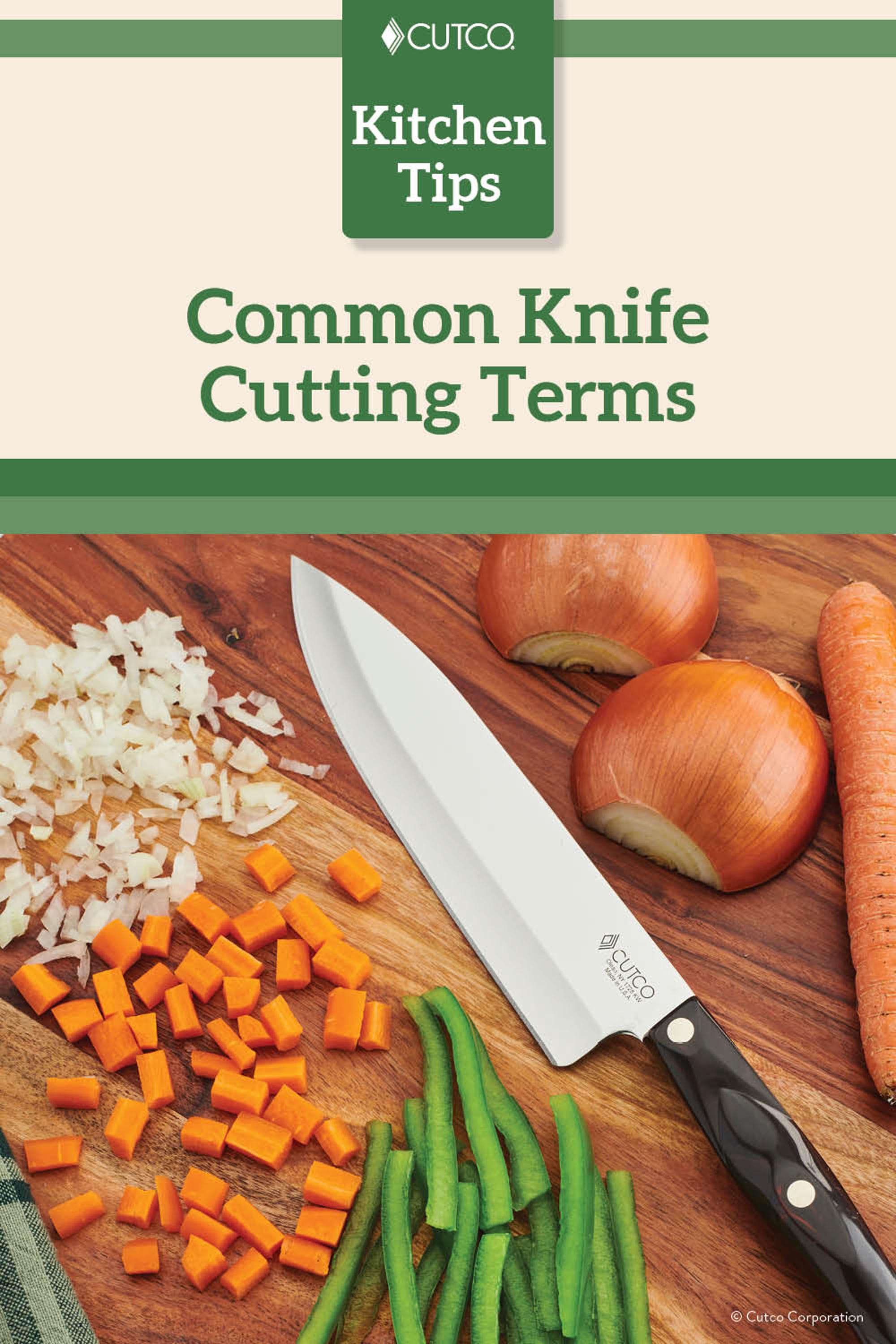 Common Knife Cutting Terms