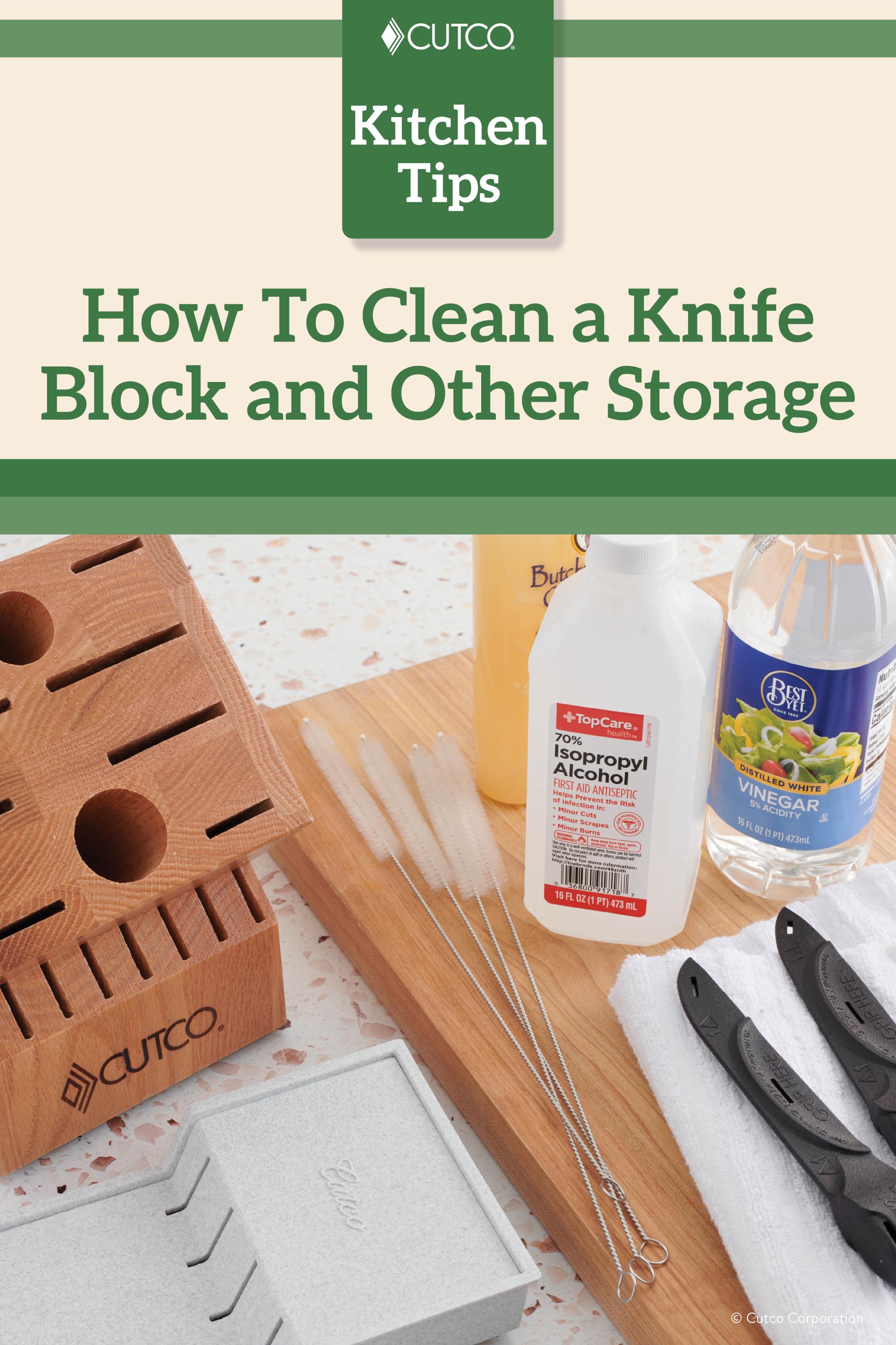 How To Clean a Knife Block and Other Storage