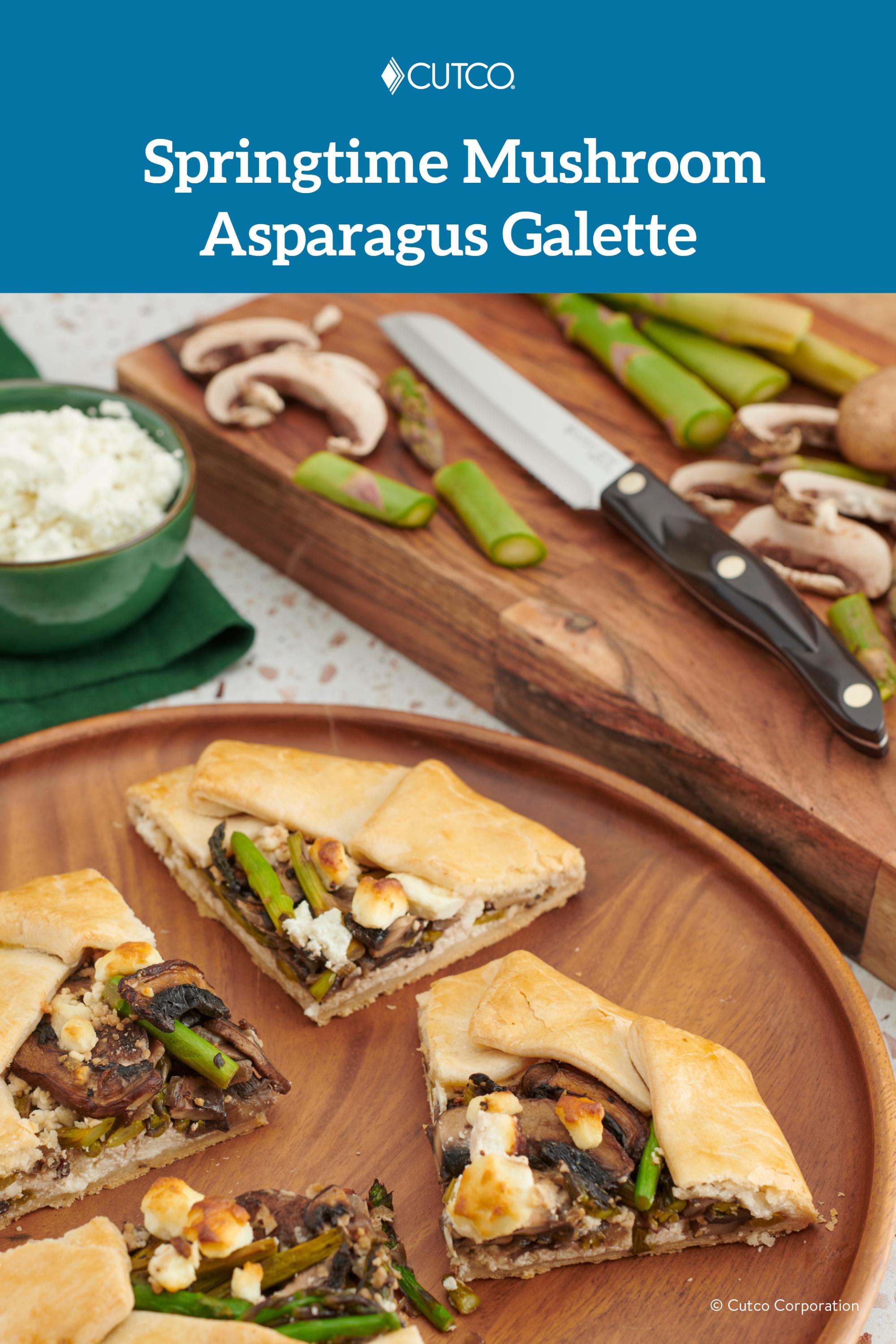 Springtime Mushroom Asparagus Galette