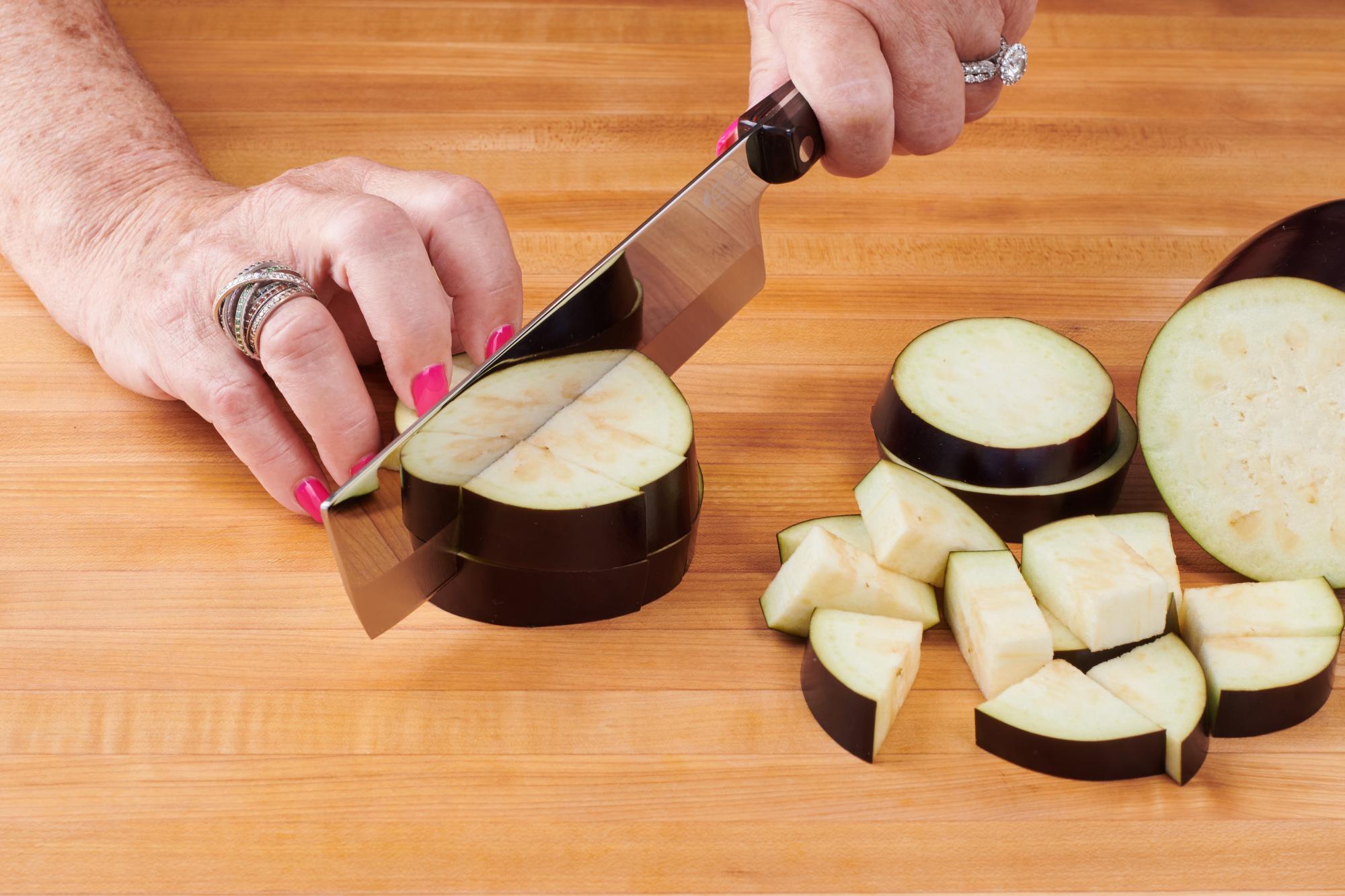 eggplant with Vegetable Knife