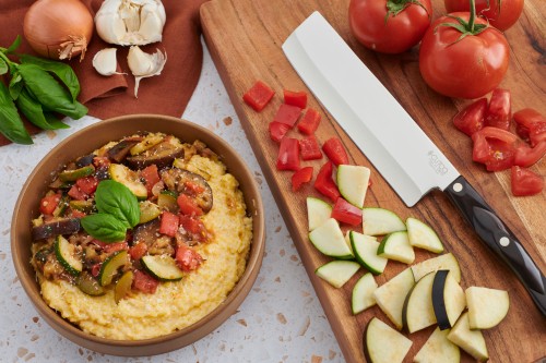 Ratatouille With Parmesan Polenta