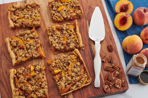 Peach Slab Pie With Streusel Topping