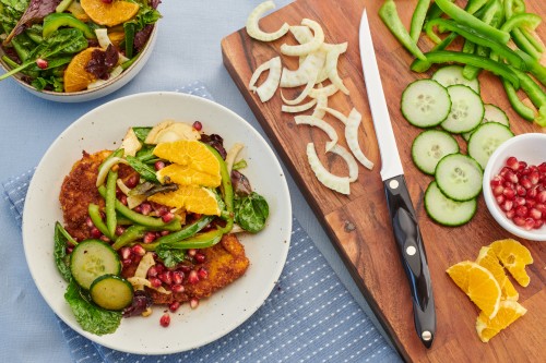 Chicken Milanese With Salad