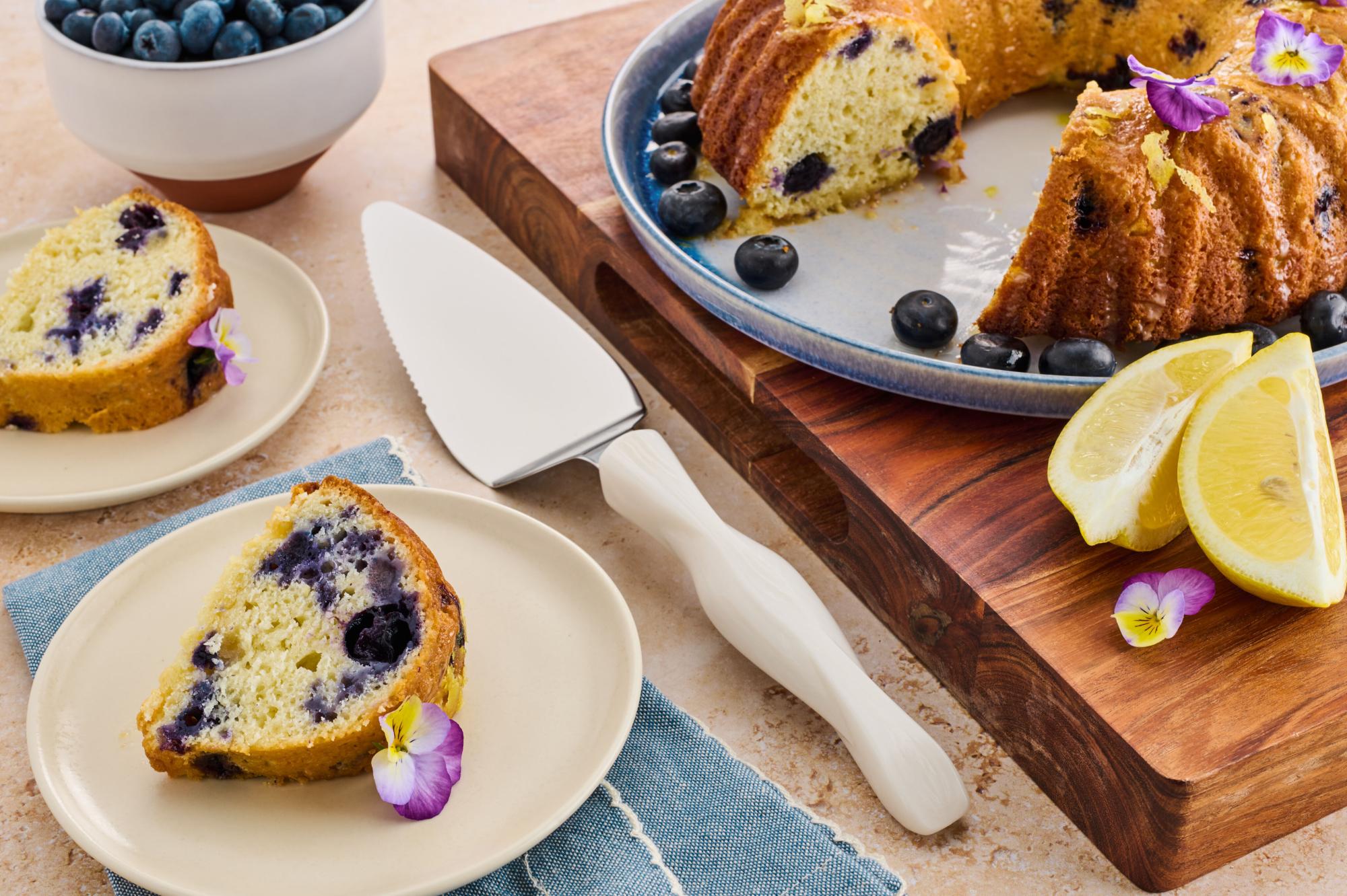 Blueberry Lemon Cake With Olive Oil