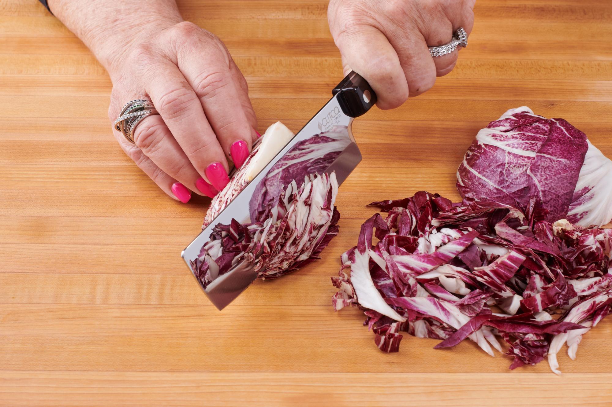 slicing radicchio with 6” Vegetable Knife