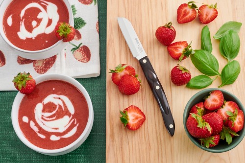 Grilled Strawberry Soup