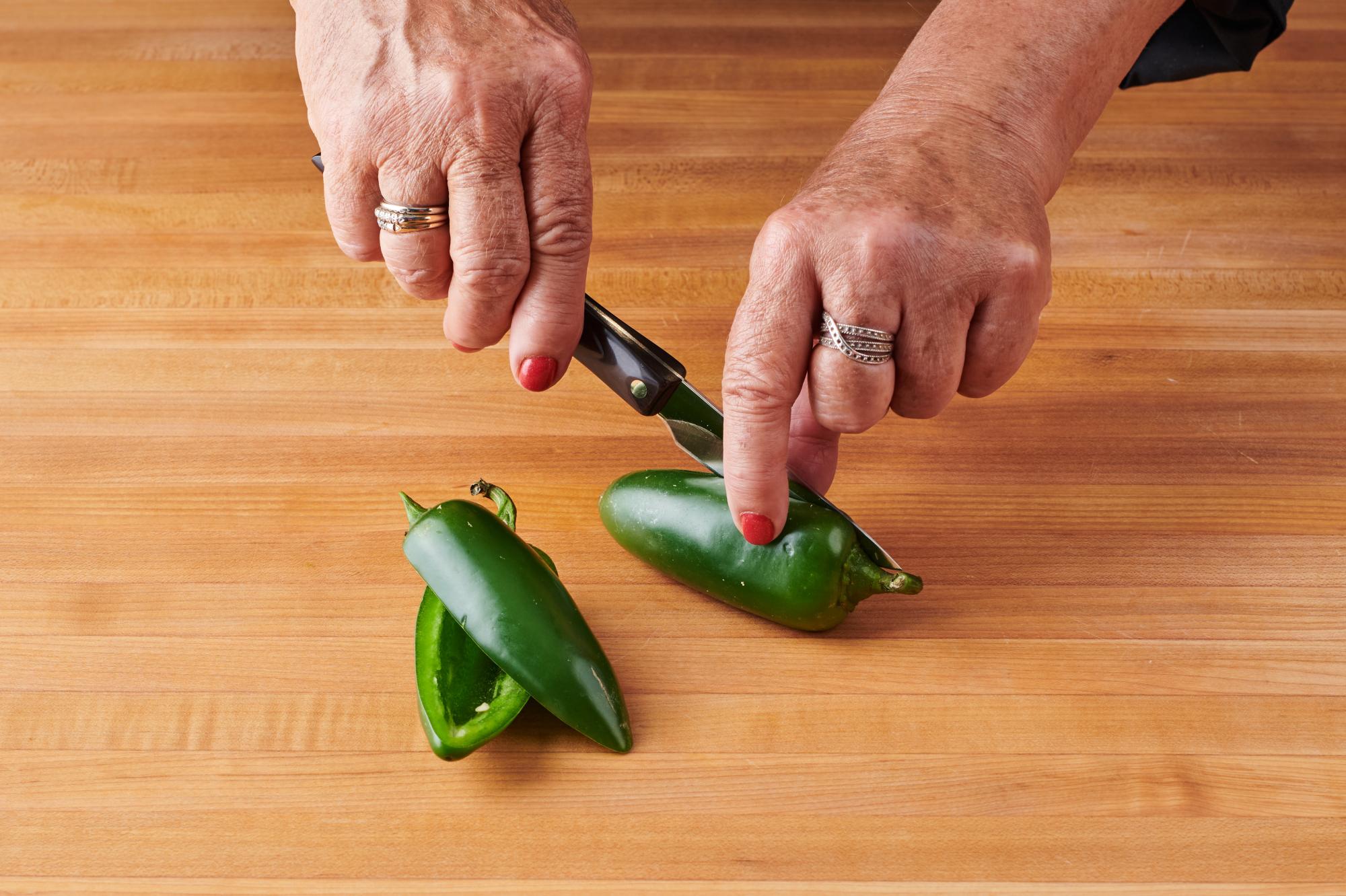 jalapenos with 3″ Gourmet Paring Knife