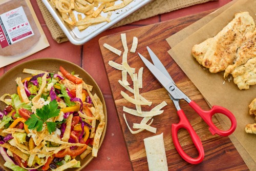 Rustic Ranch Chicken Upside-Down Taco Salad