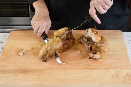 How To Cut a Rotisserie Chicken Into Portions