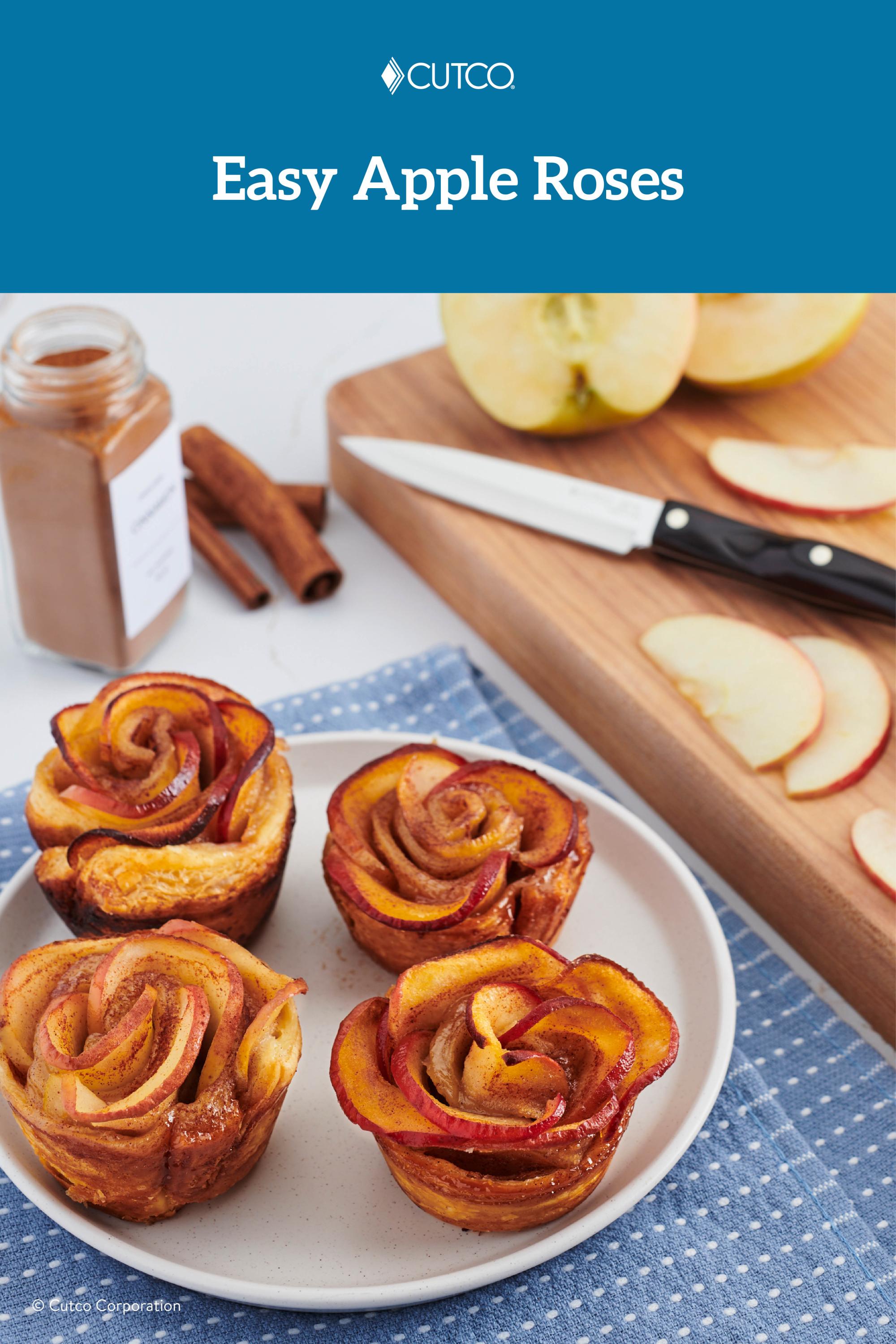 Easy Apple Roses