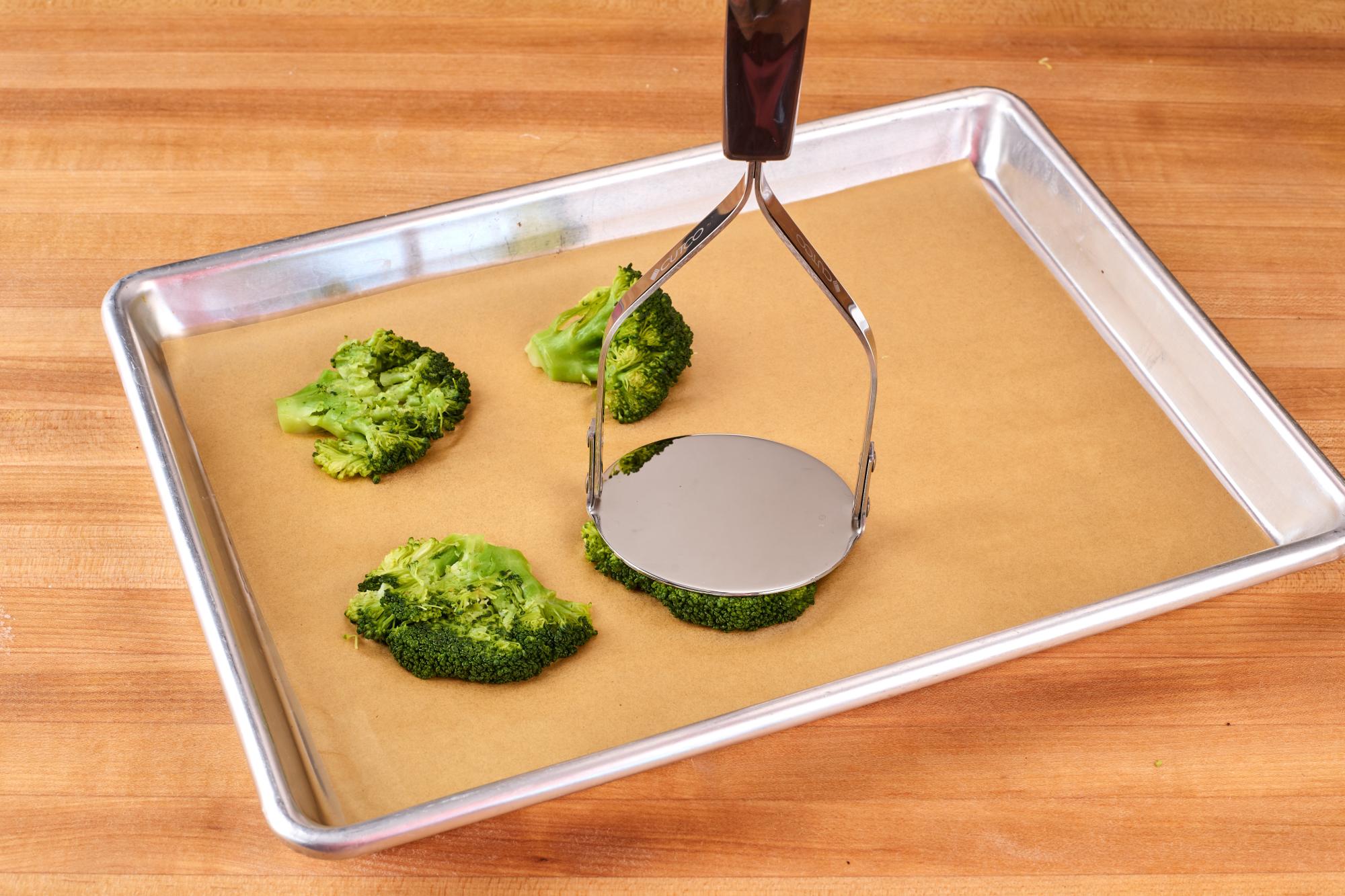 Smashing broccoli.