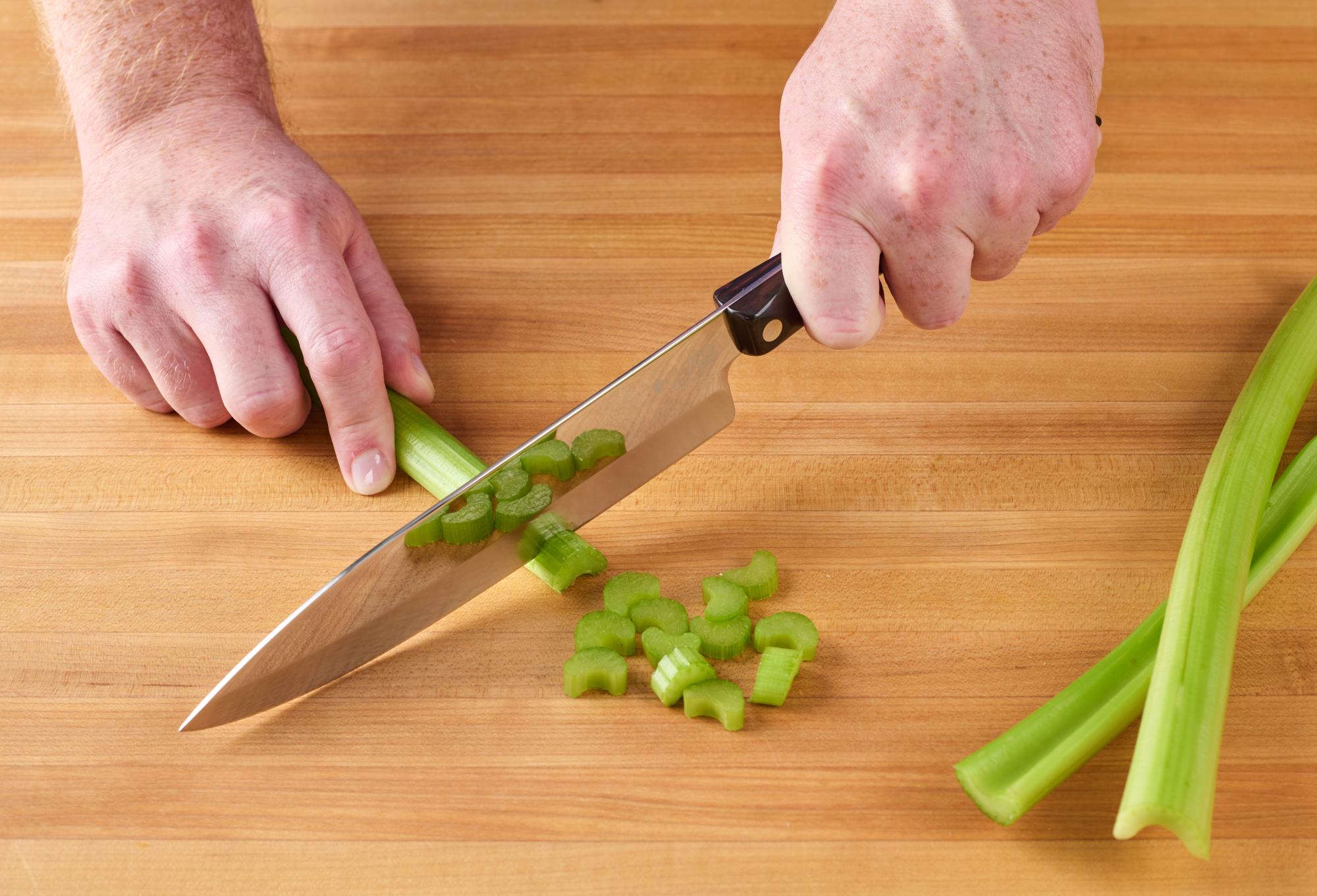 Use a Petite Chef to chop the celery.