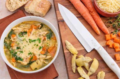 Spinach Artichoke Chicken Soup