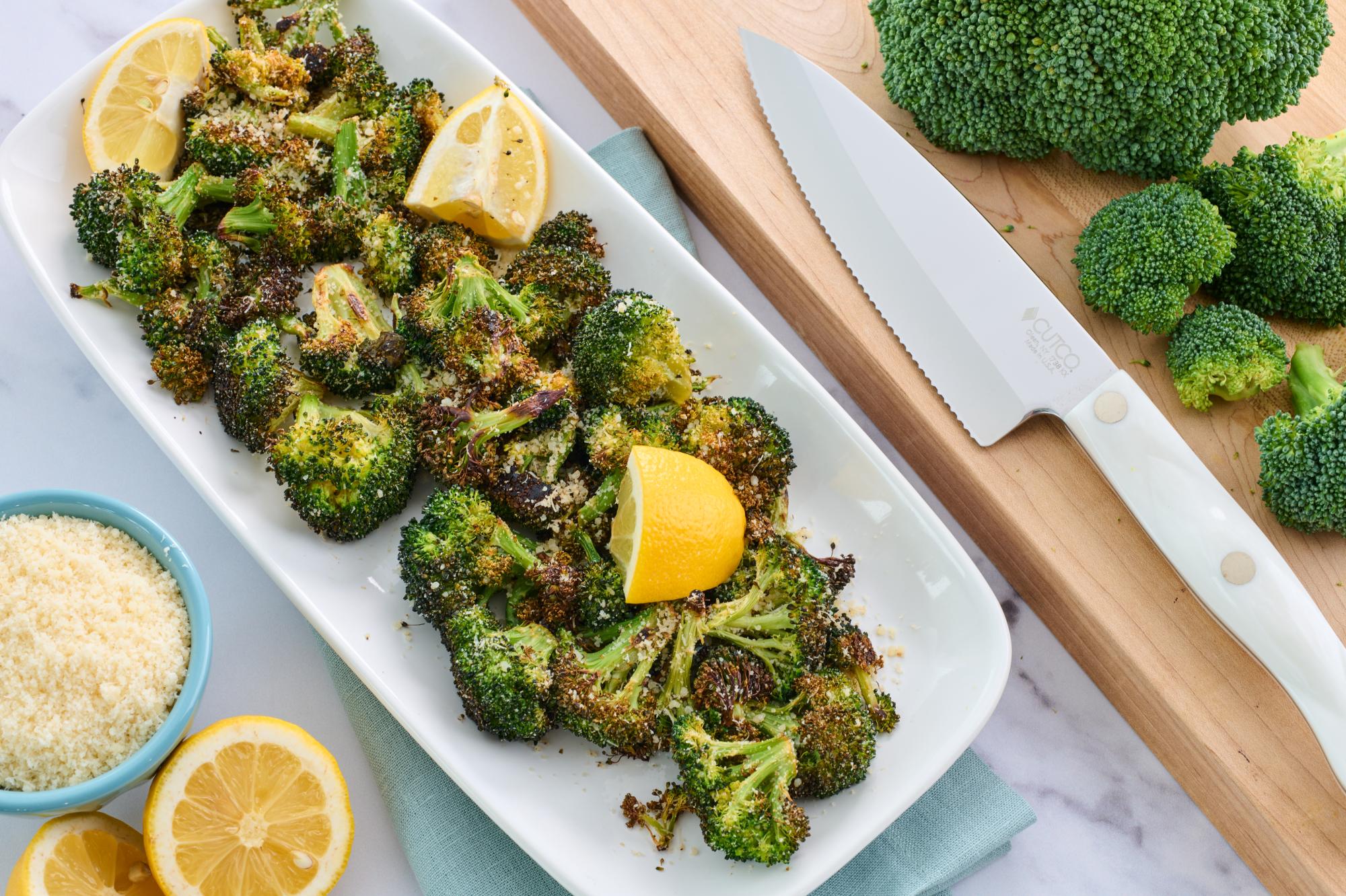 Roasted Broccoli With Asiago