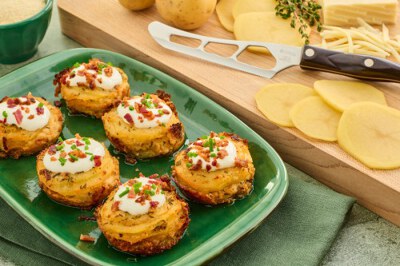 Mini Potato Gratin Stacks