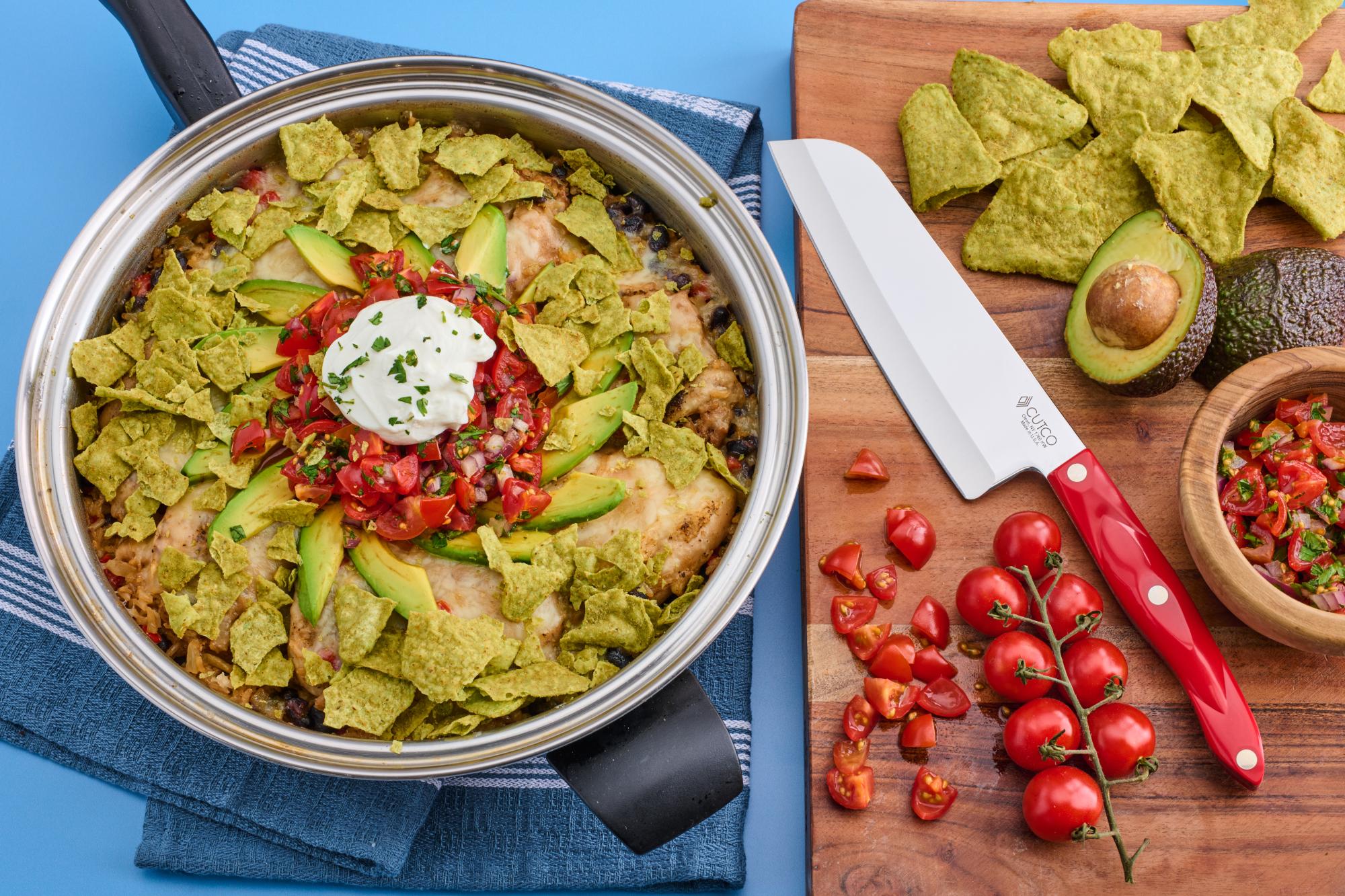 One Skillet Chicken Burrito Bowl