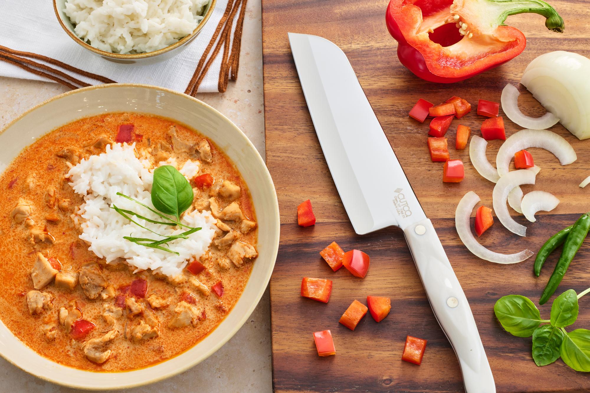 Panang Curry With Coconut Rice