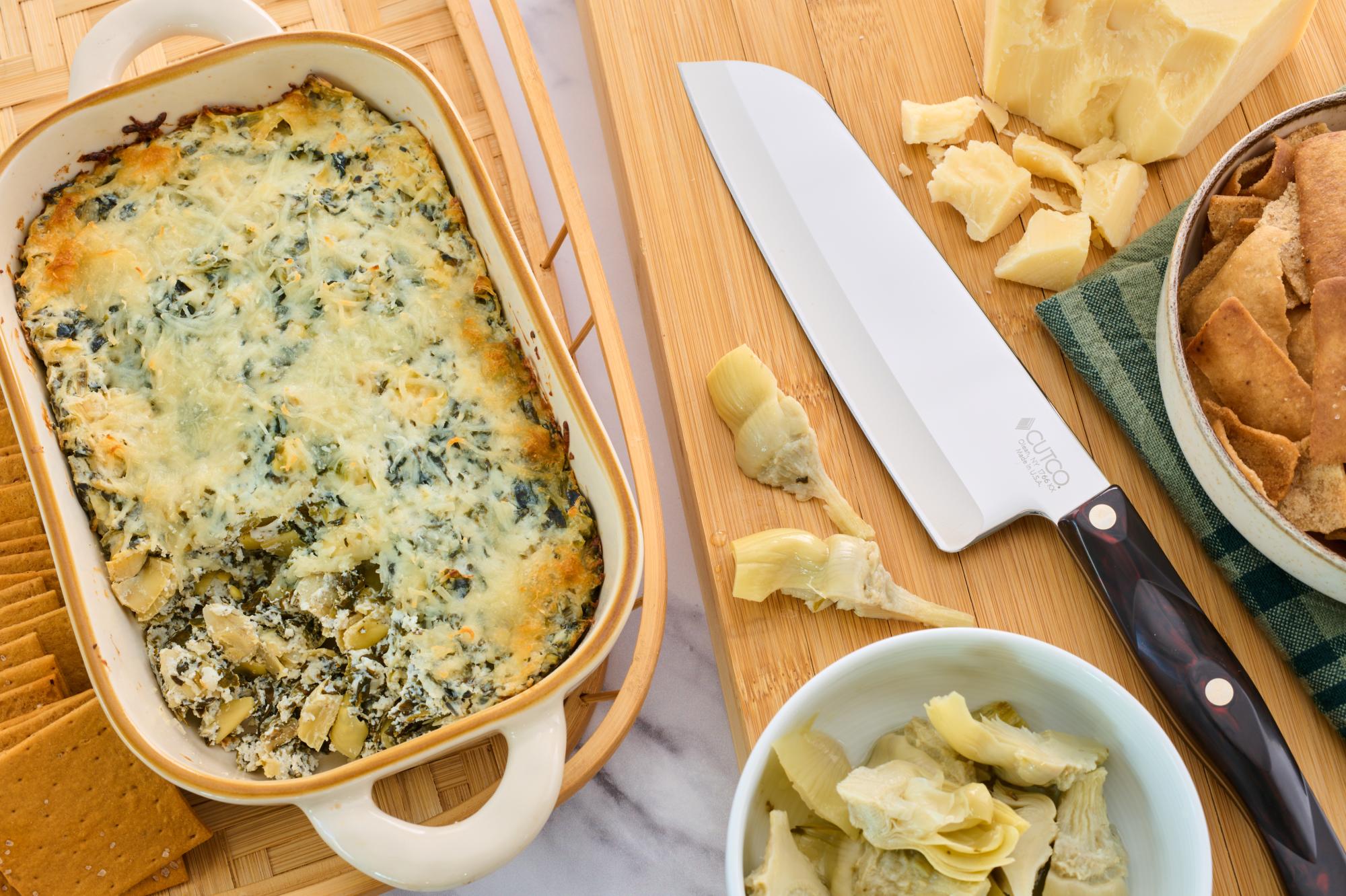 Lightened-Up Spinach Artichoke Dip