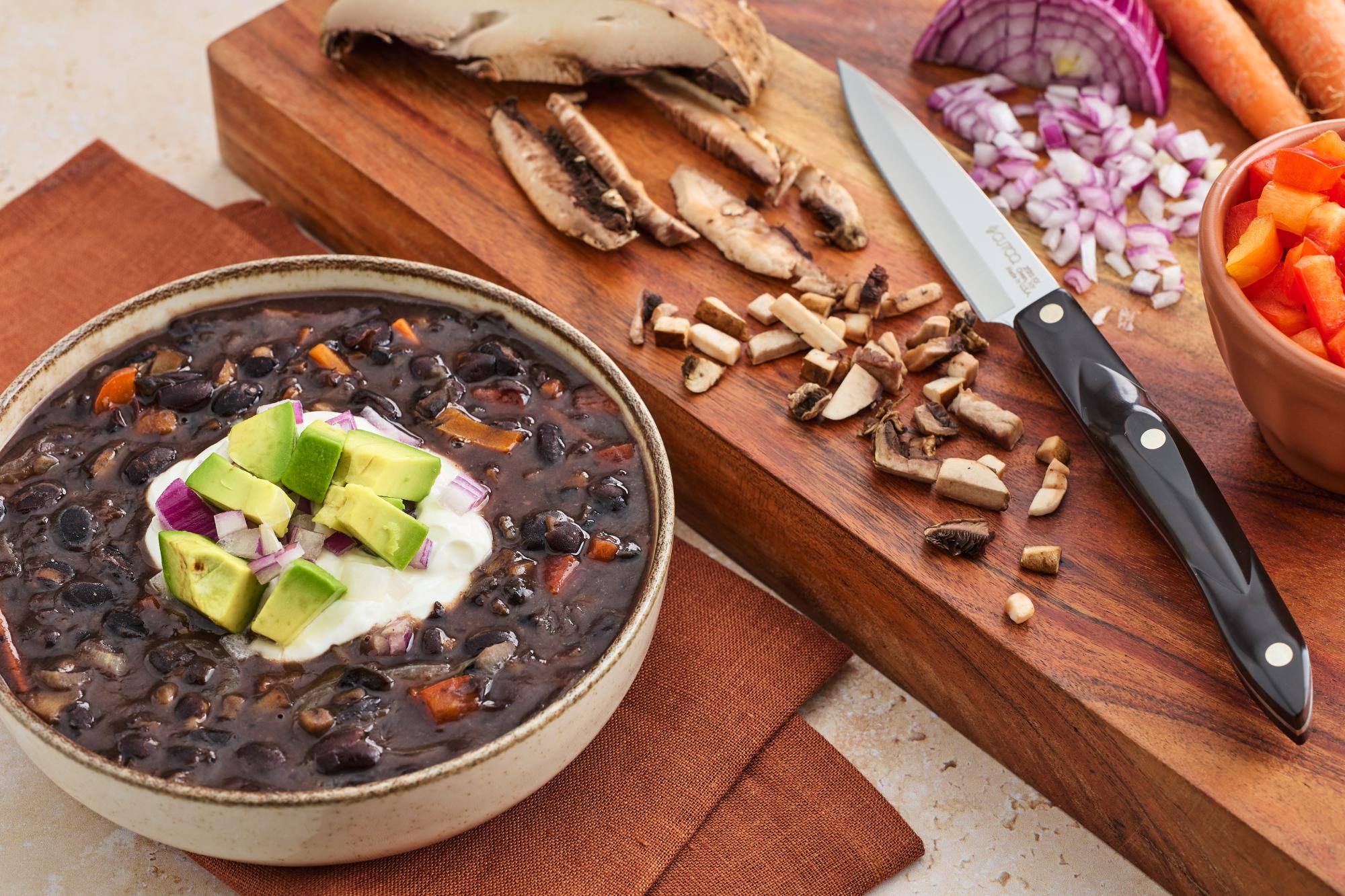 Souped-Up Canned Black Bean Soup