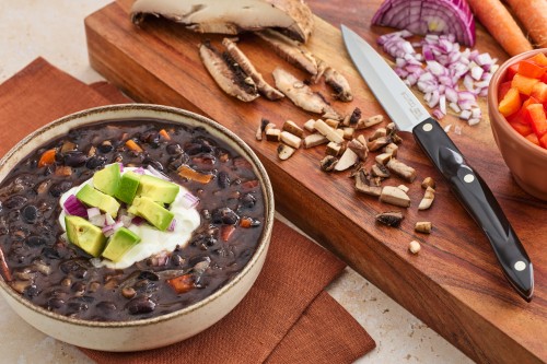 Souped-Up Canned Black Bean Soup