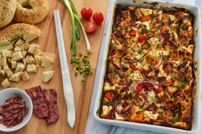 Everything Bagel Breakfast Casserole 