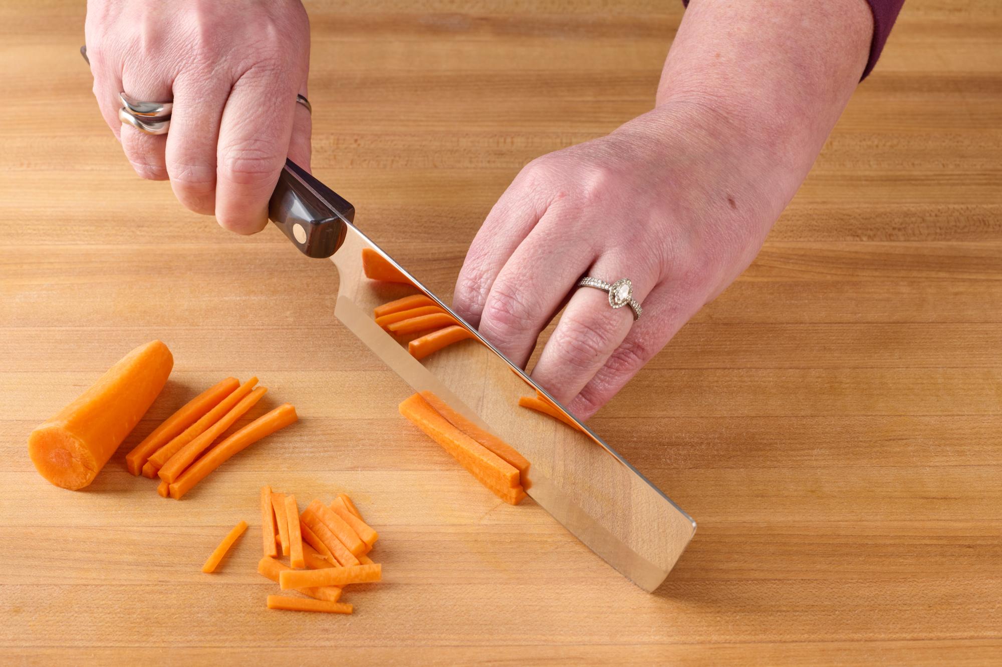6 Inch Vegetable Knife to cut thin matchsticks.