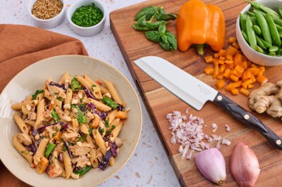 Thai Peanut Chicken Pasta Salad