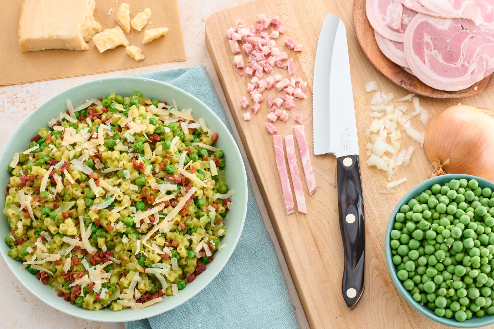 Pasta and Peas With Pancetta